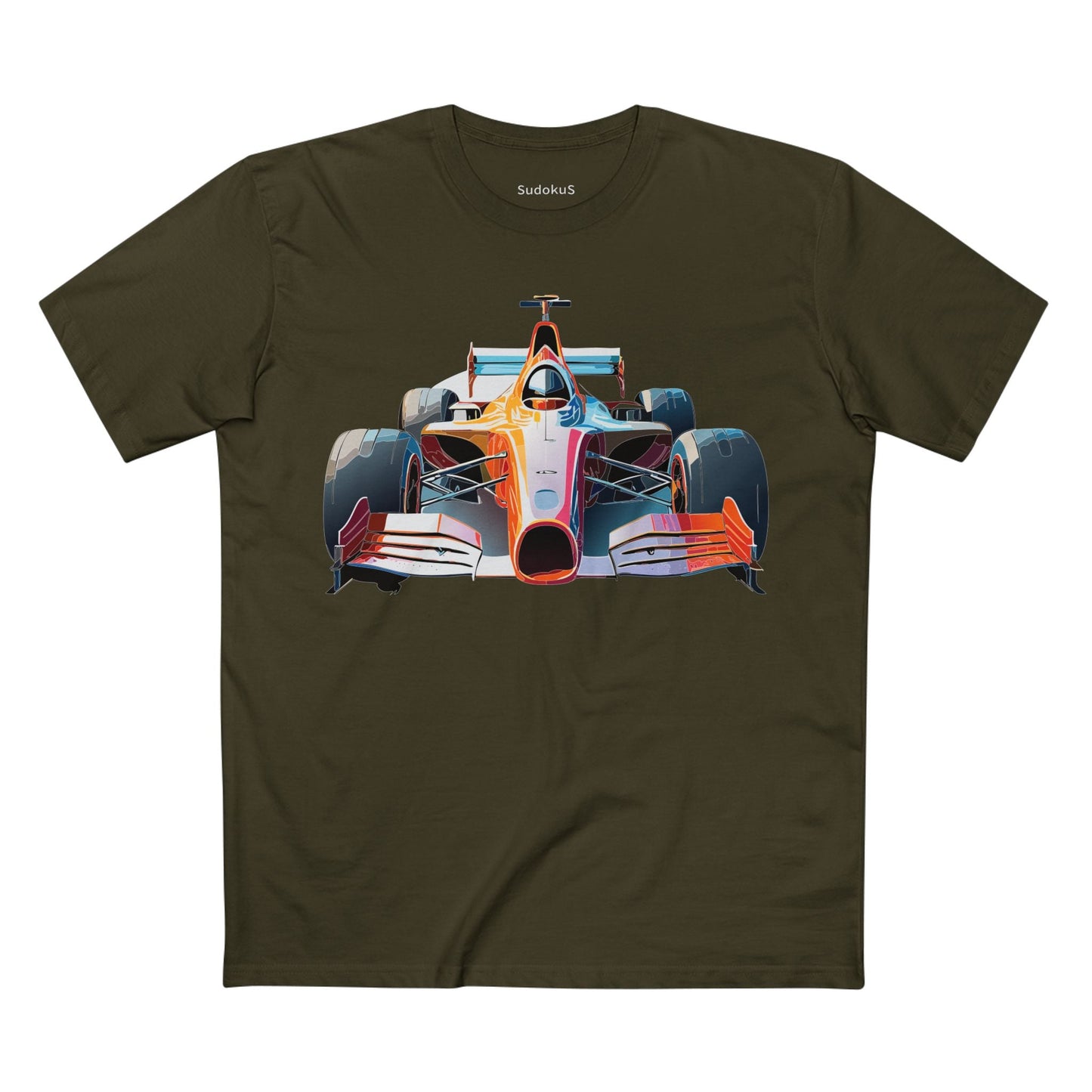 Car Graphic Unisex 100 Cotton Staple Tee 8