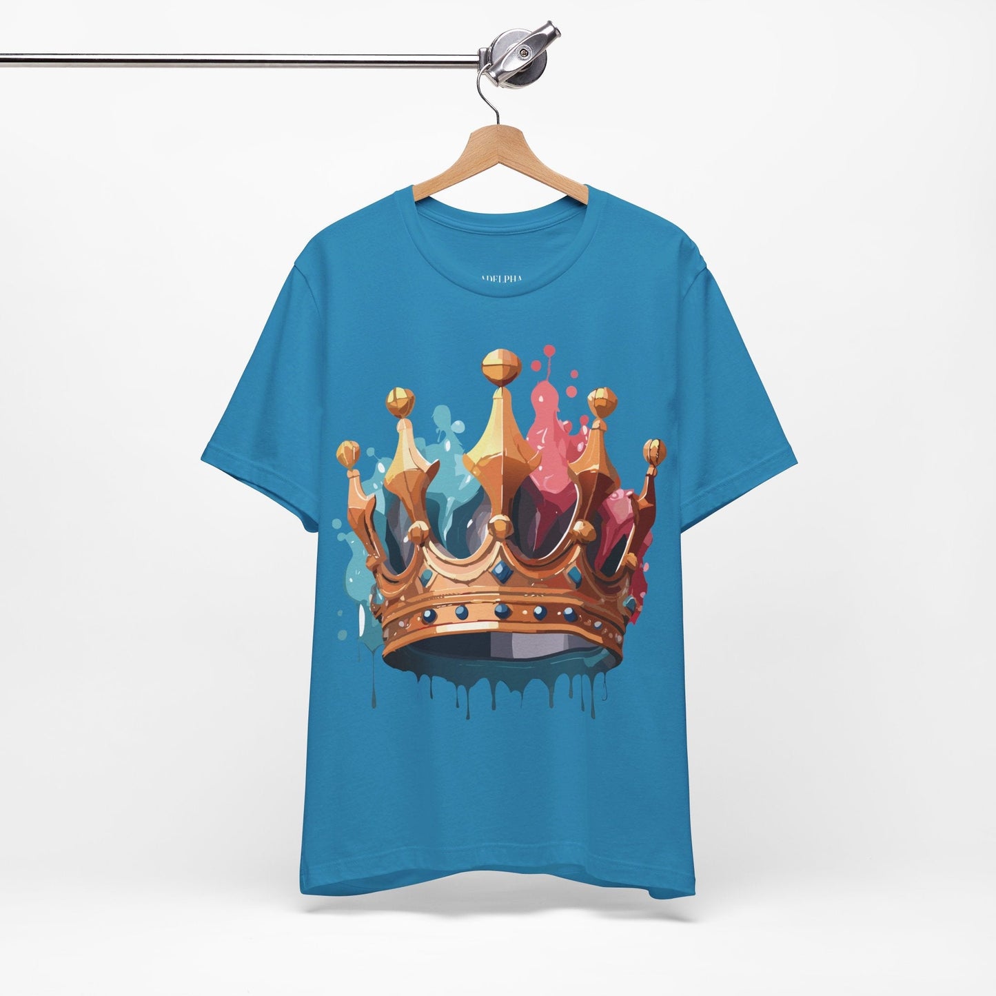 Adelpha Graphic Tee Crown Shirt Unisex Vintage Artwork Premium Casual Everyday Wear T Shirt