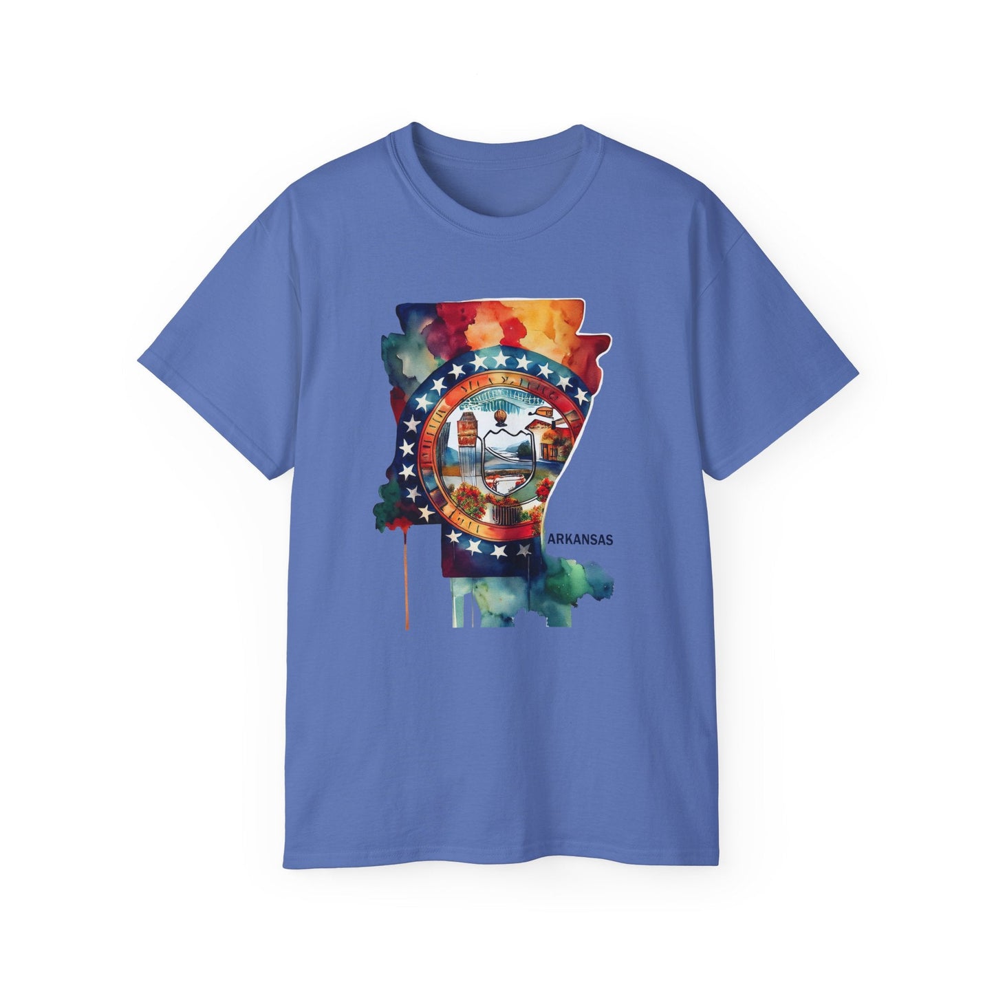 Arkansas Graphic Unisex Cotton T‑Shirt 1
