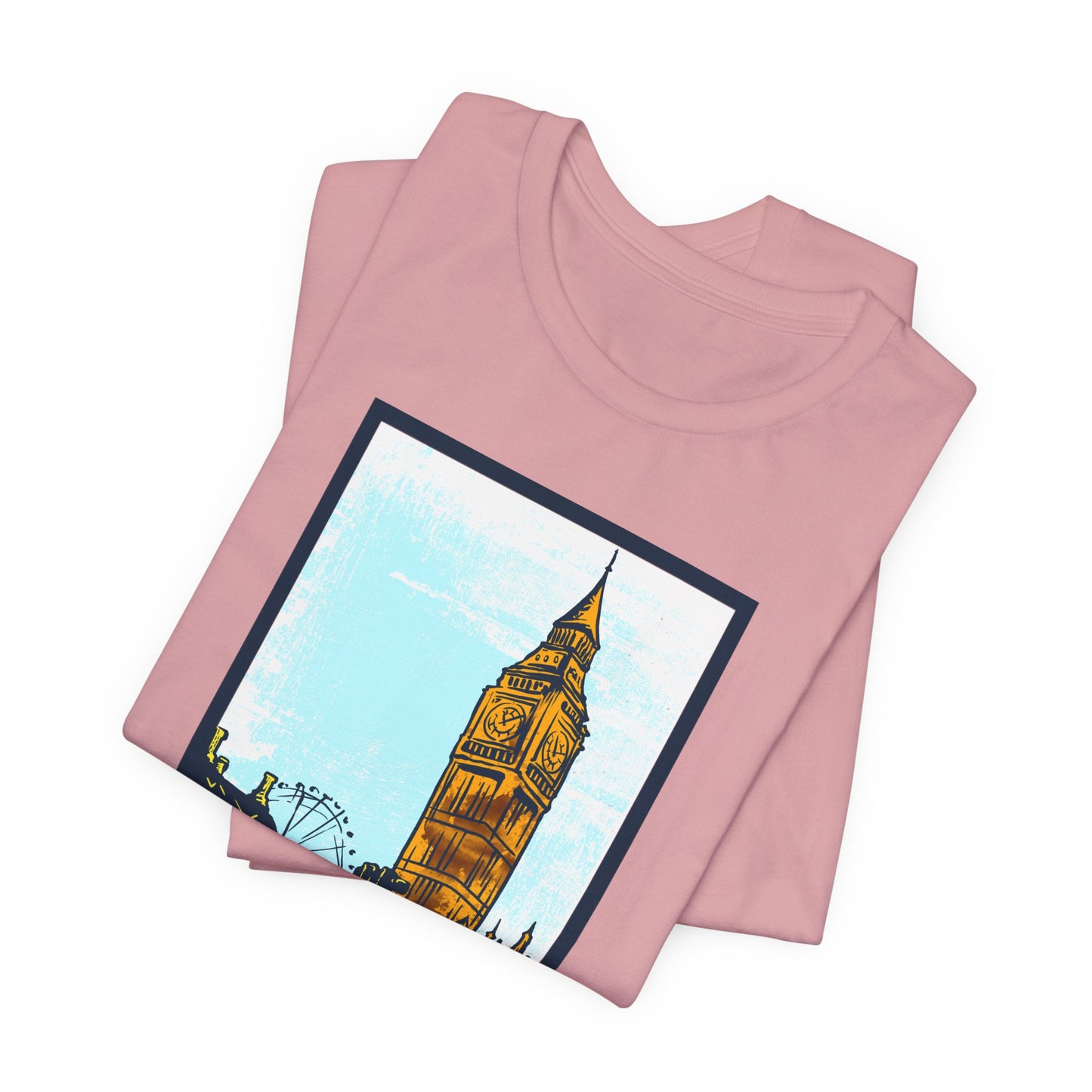 Retro Poster London Graphic Design Tee, London Shirt, Vintage Tees, Art Design T-Shirt, Graphic Tee, Retro Art Shirts