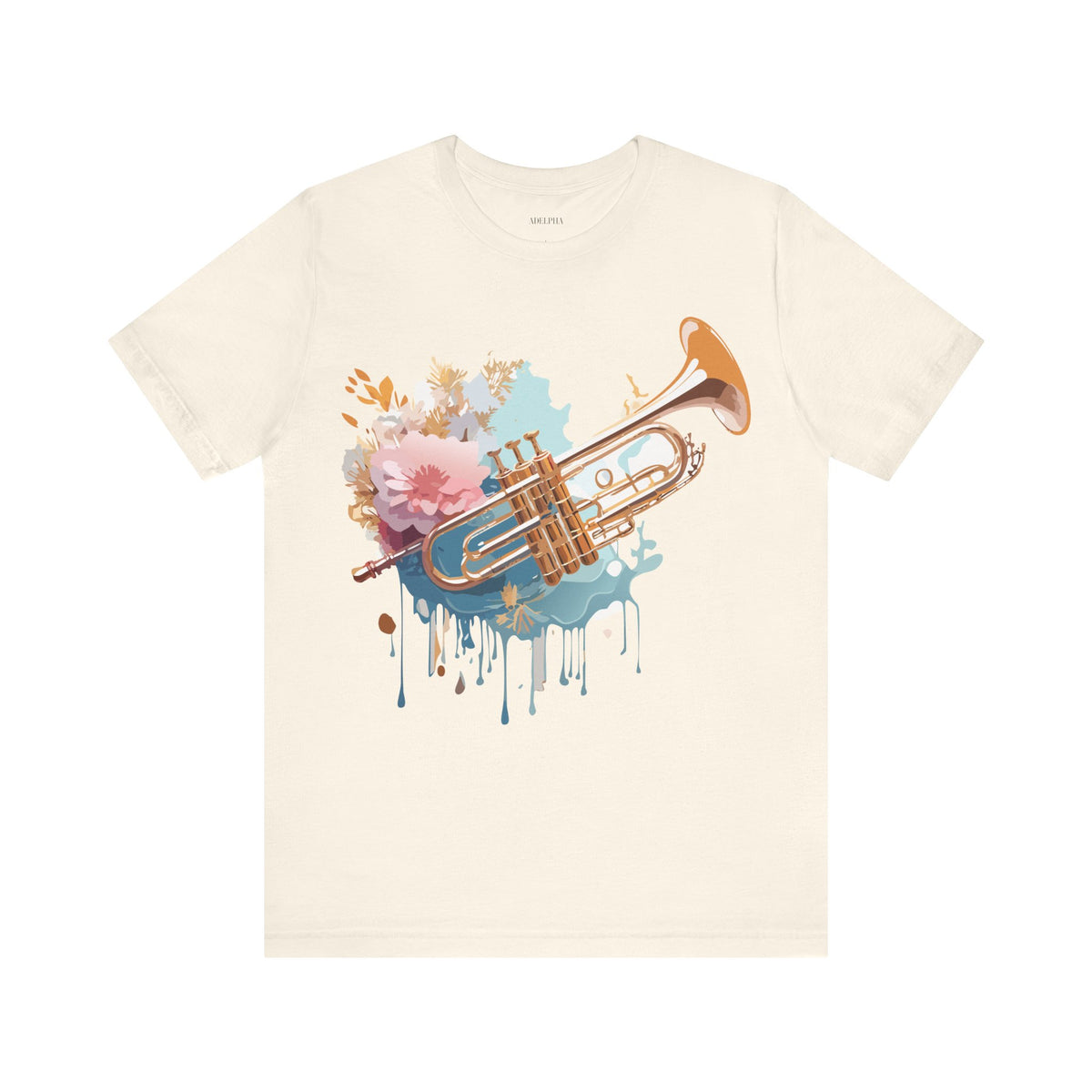 Music Graphic Unisex Cotton Bella+Canvas Tee with Art Design m161
