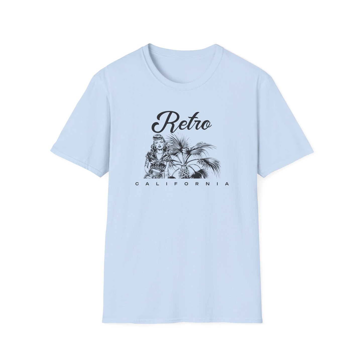 Retro California T-Shirt Unisex Cotton Vintage Palm Beach Graphic Tee