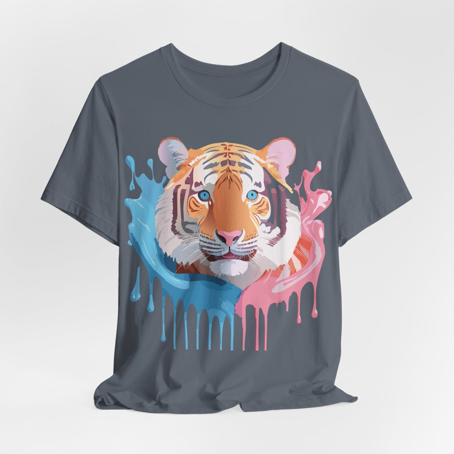 Adelpha Tiger Graphic Tee Premium Unisex Jersey Short Sleeve With Vintage Artwork
