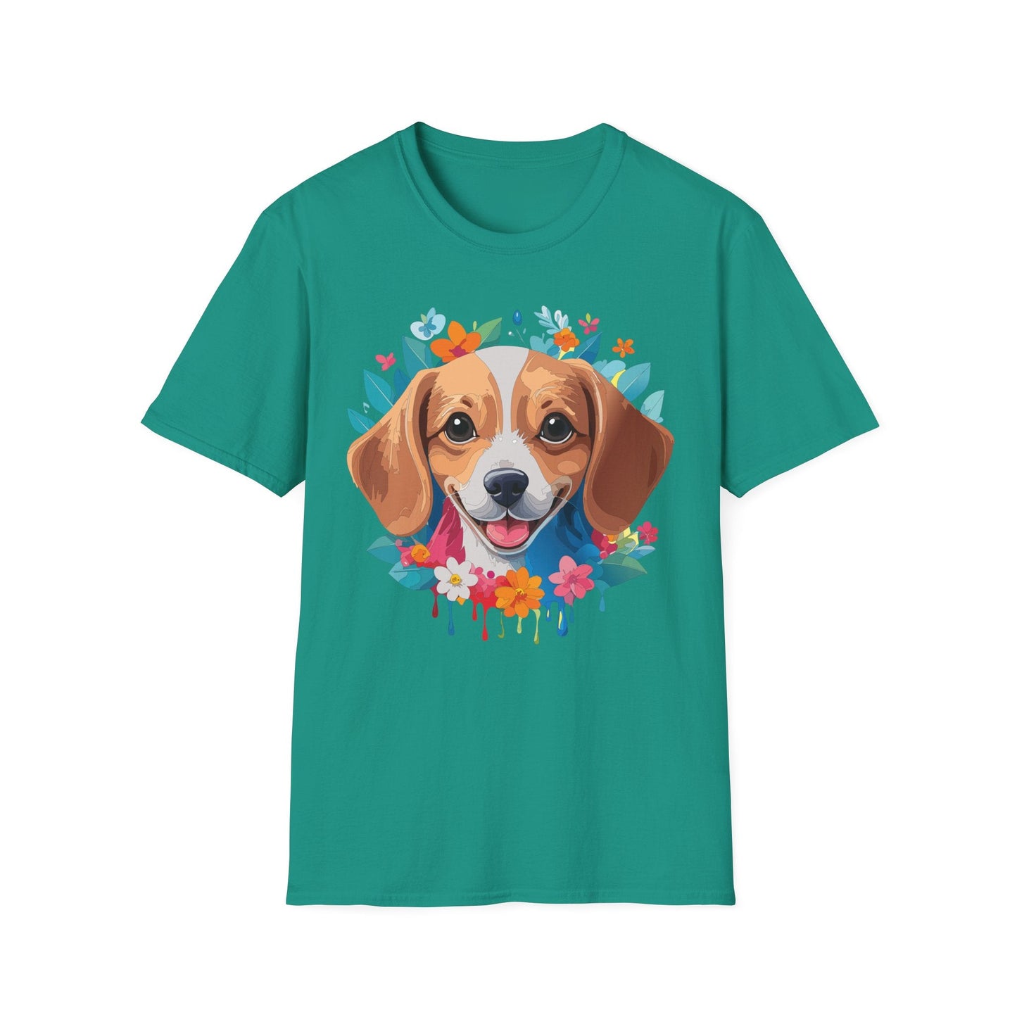 Unisex Dog Shirt Animal Tee Gildan Softstyle 64000 Cotton Tee