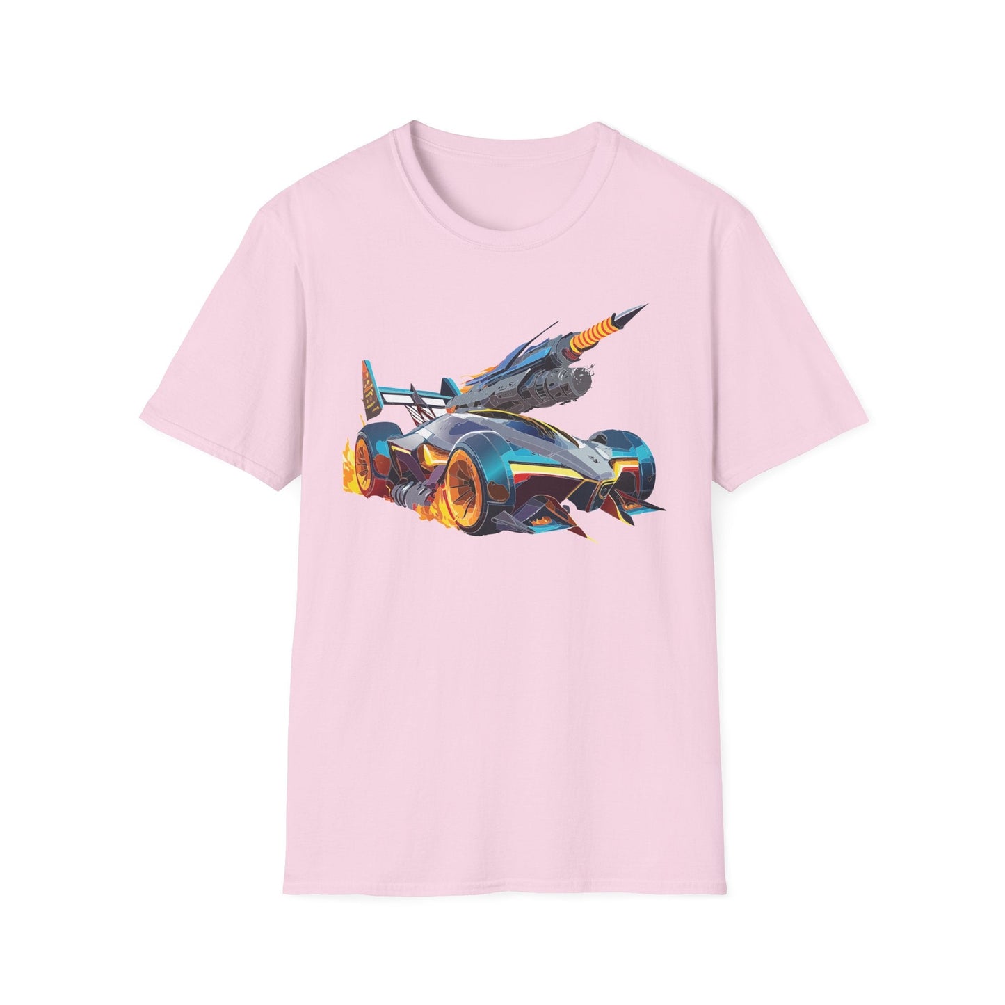 Unisex Car T Shirt Softstyle Cotton Tee With Car Design Hot Wheels Graphic Tee For Men And Women