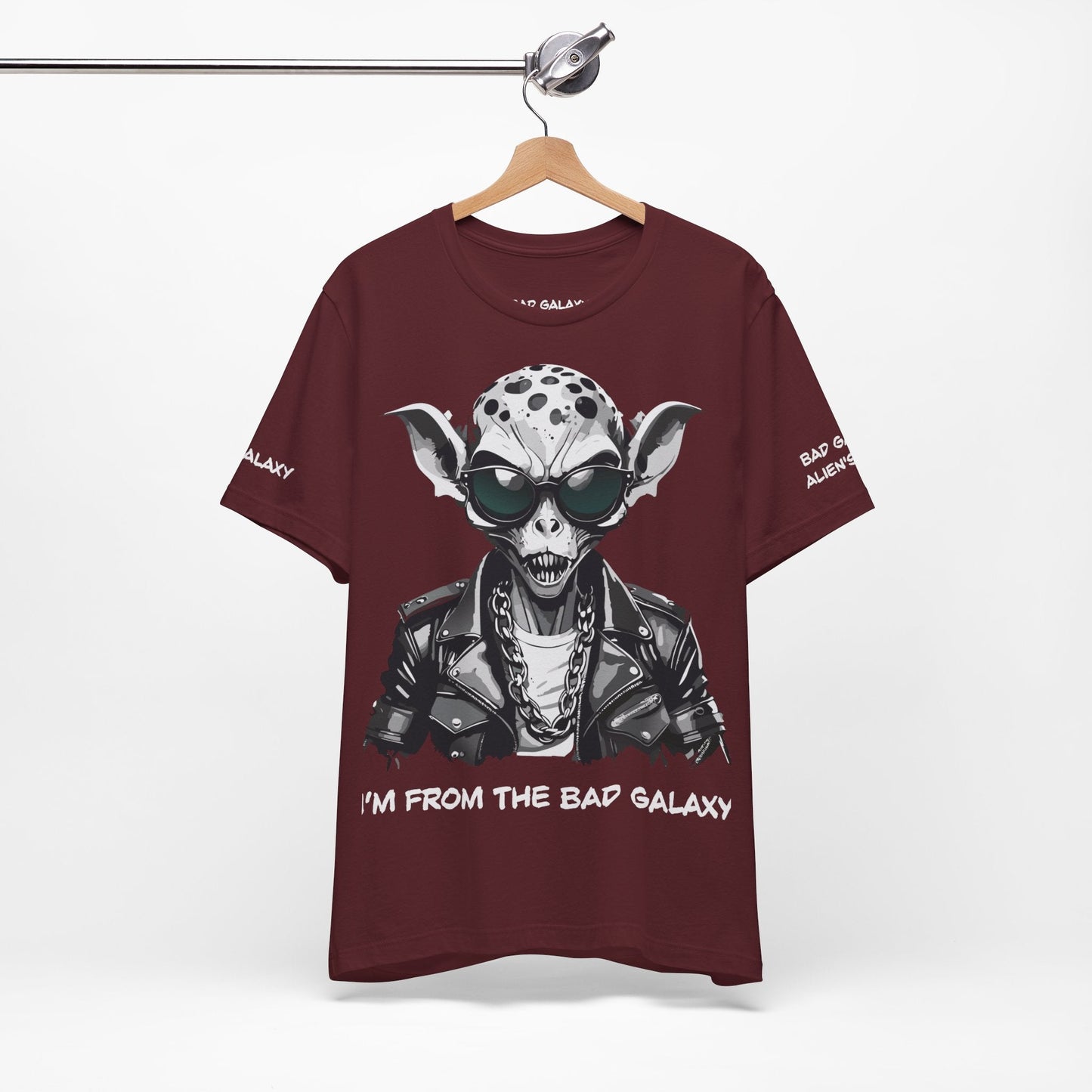 Alien Tee Shirt From Bad Galaxy Made To Order Lightweight 100 Cotton Tee With Eco Inks Free Shipping