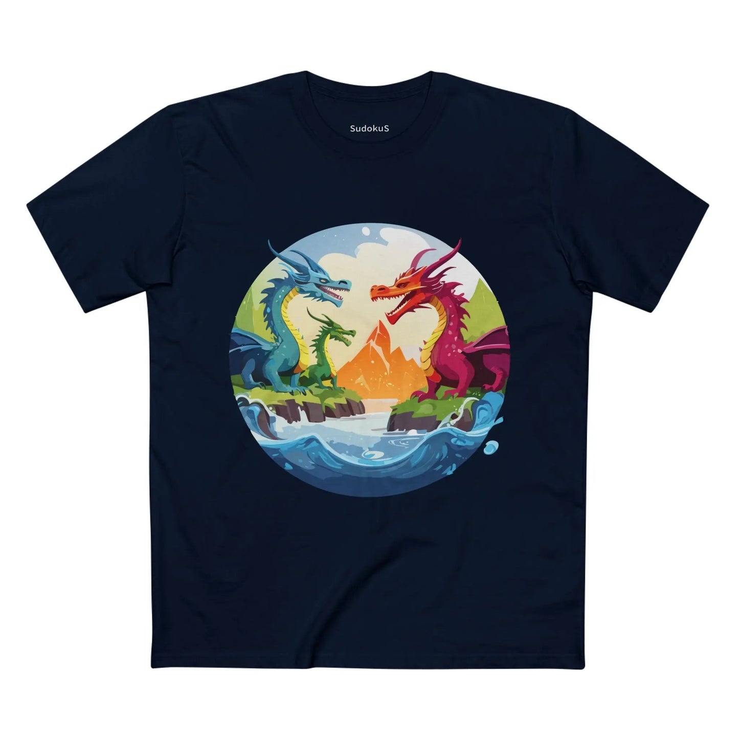 Dragon Graphic Unisex 100 Cotton Staple Tee 22