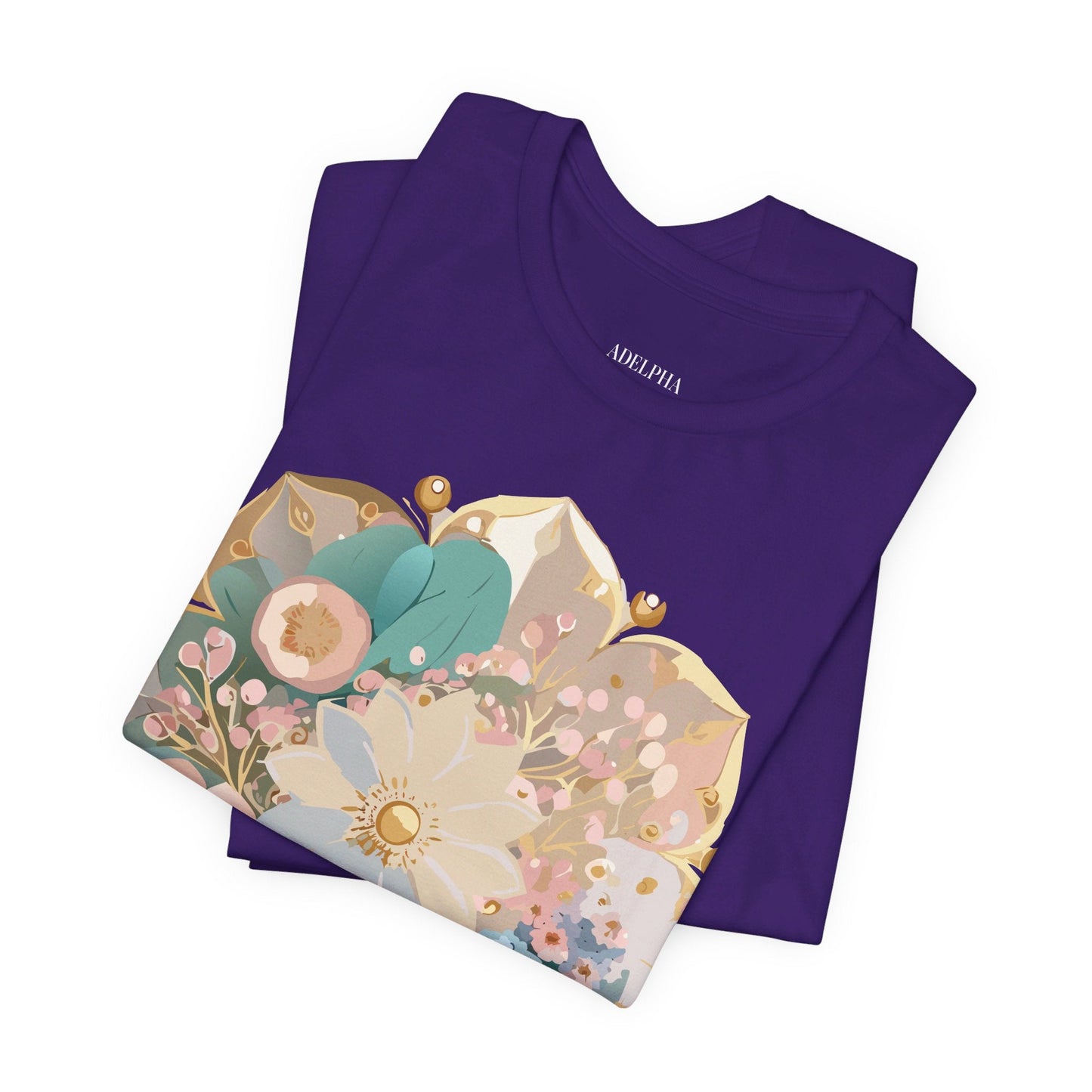 Mandala Graphic Unisex 100 Cotton Vintage Floral Artwork Tee 14