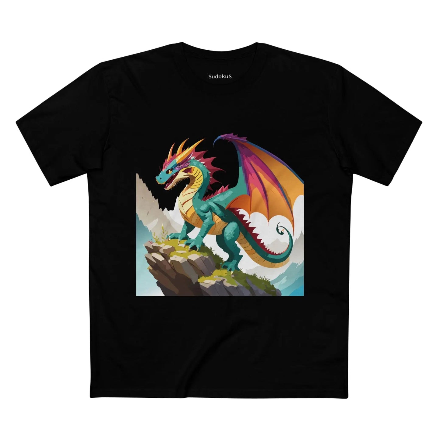 Dragon Graphic Unisex 100 Cotton Staple Tee 28