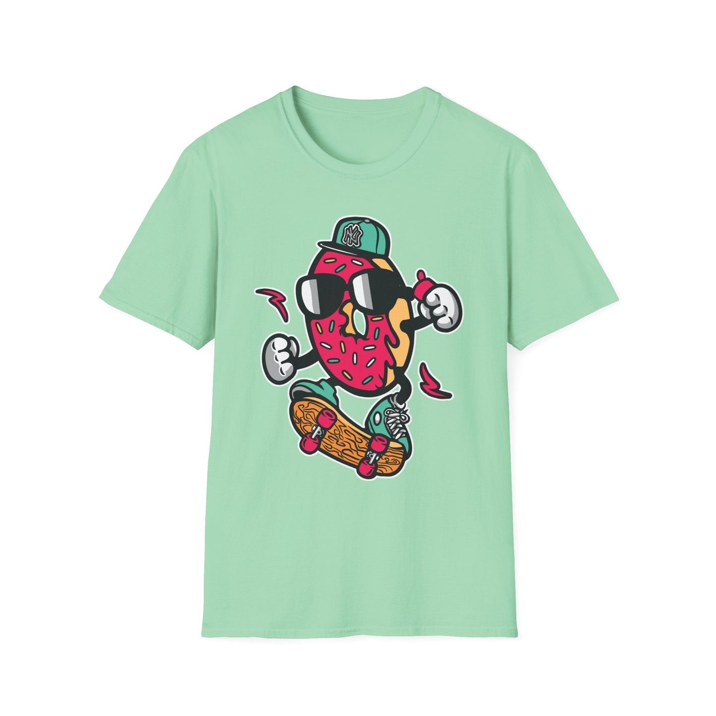 Cartoon T Shirt Animation Tee Funny Art Graphic Shirt Unisex Gildan Softstyle 64000