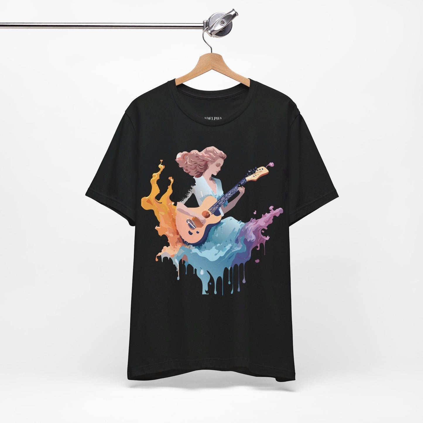 Adelpha Music Graphic Tee Unisex Vintage Inspired Art Design Short Sleeve T Shirt