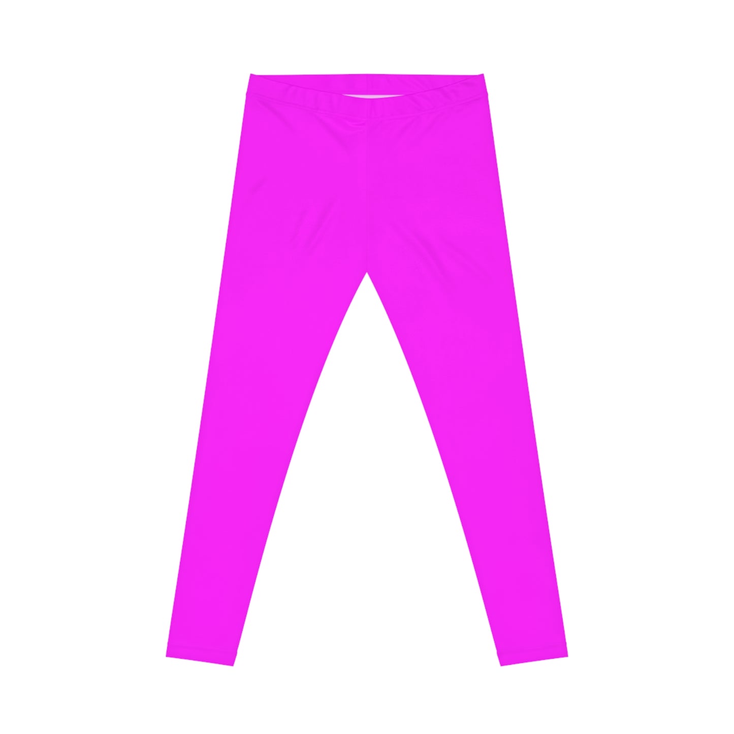 Magenta Color Women's Poly-Span Casual Leggings XS-2XL