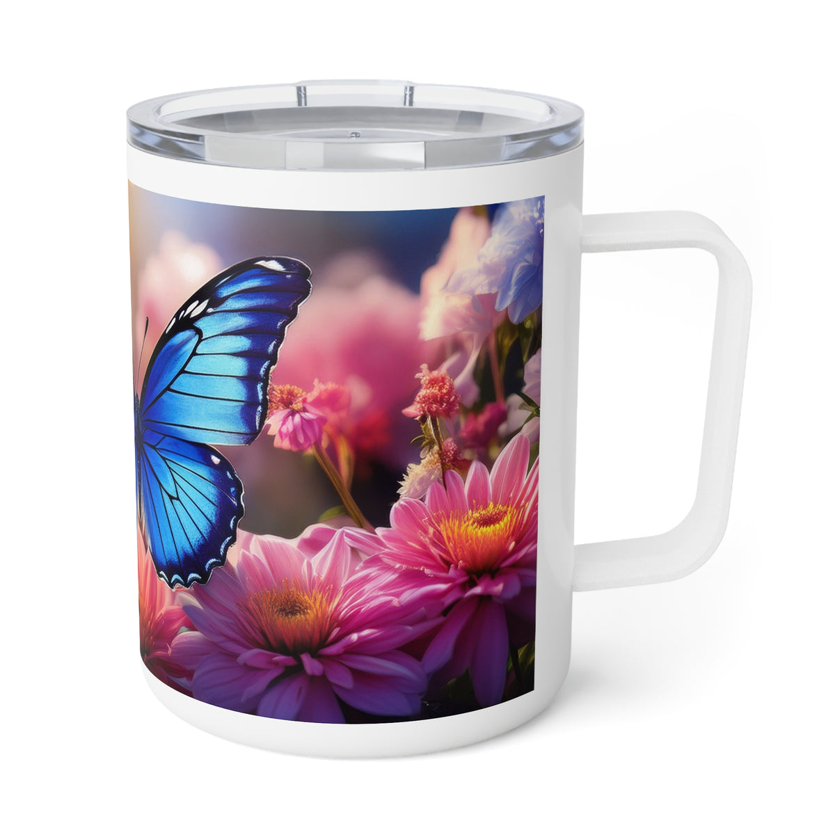 28 Art Design Insulated Coffee Mug Clear Lid 10oz Insulated Coffee Mug 10oz