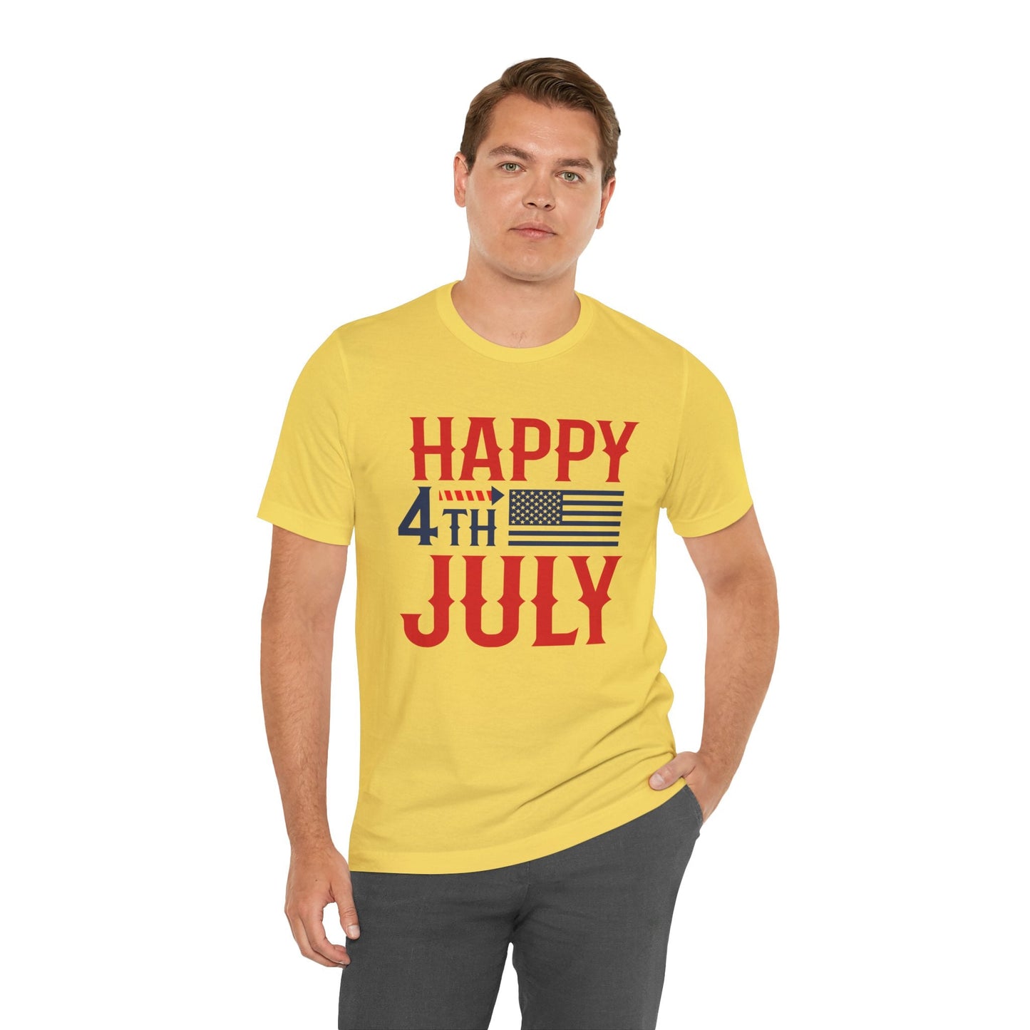 American Flag Graphic Unisex Cotton T-Shirt 011