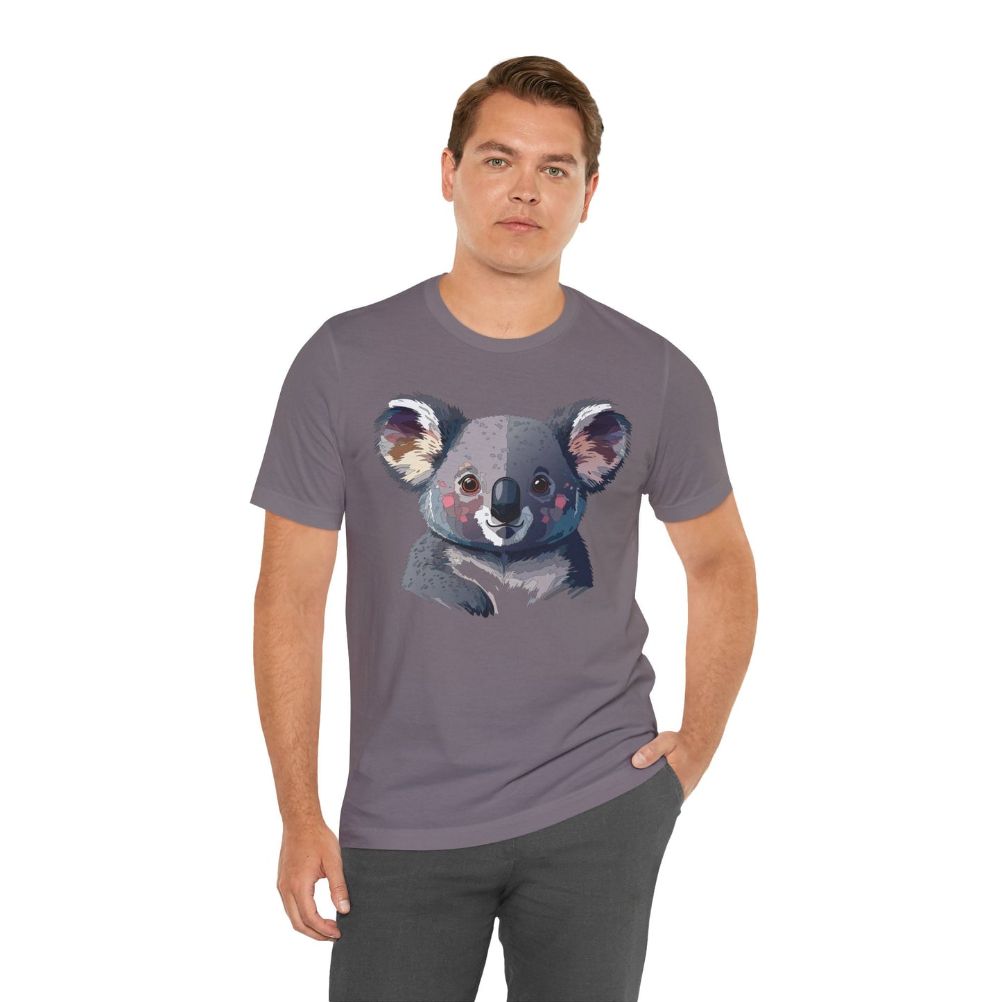 Unisex Animal Shirt With Animal Art Design Tee Wild Animals Short Sleeve Jersey Cotton