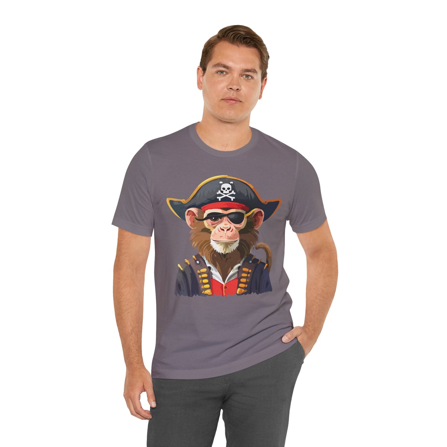 Unisex Animal Design Tee Shirt With Wild Animals Art Print Gildan Softstyle 64000