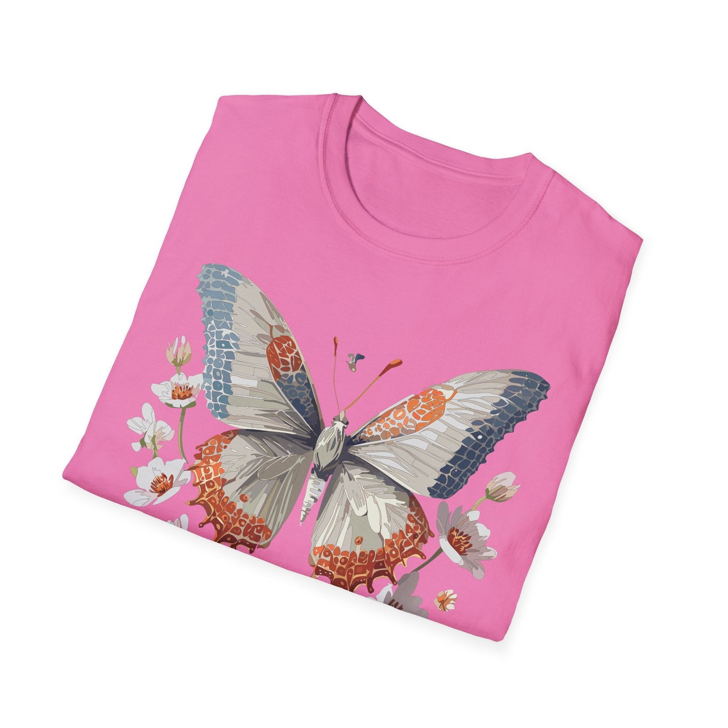 Butterfly Shirt Unisex Short Sleeve Cotton Tee Monarch Design For Men Women Comfort