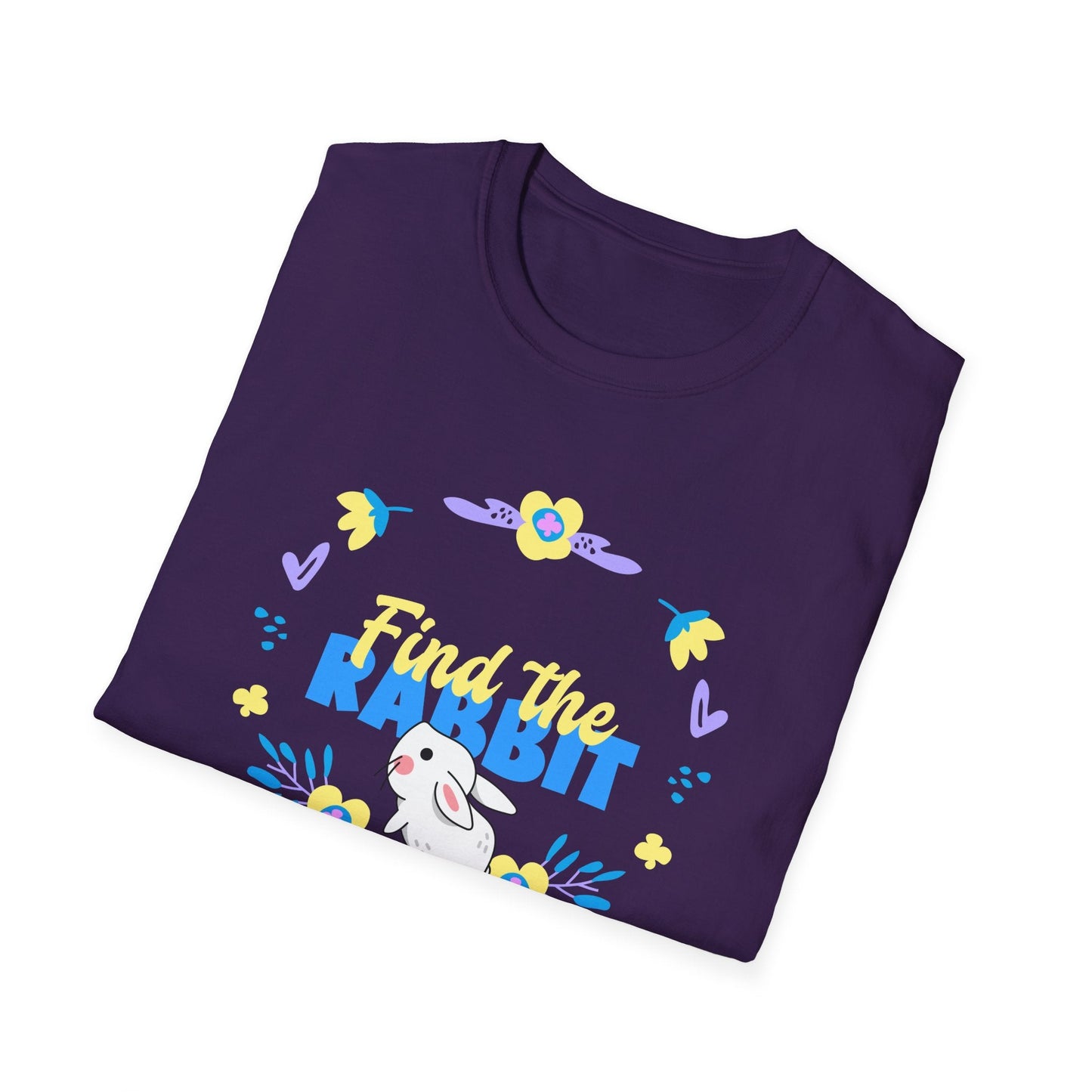 Easter Bunny T Shirt Unisex Gildan Softstyle 64000 Breathable Cotton Easter Design