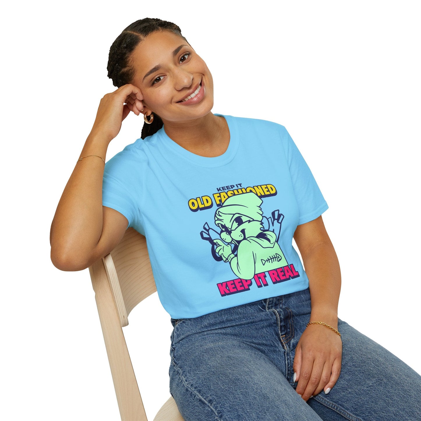 Funny Animals Tees Unisex T Shirt Gildan Softstyle 64000 100 Percent Ring Spun Cotton