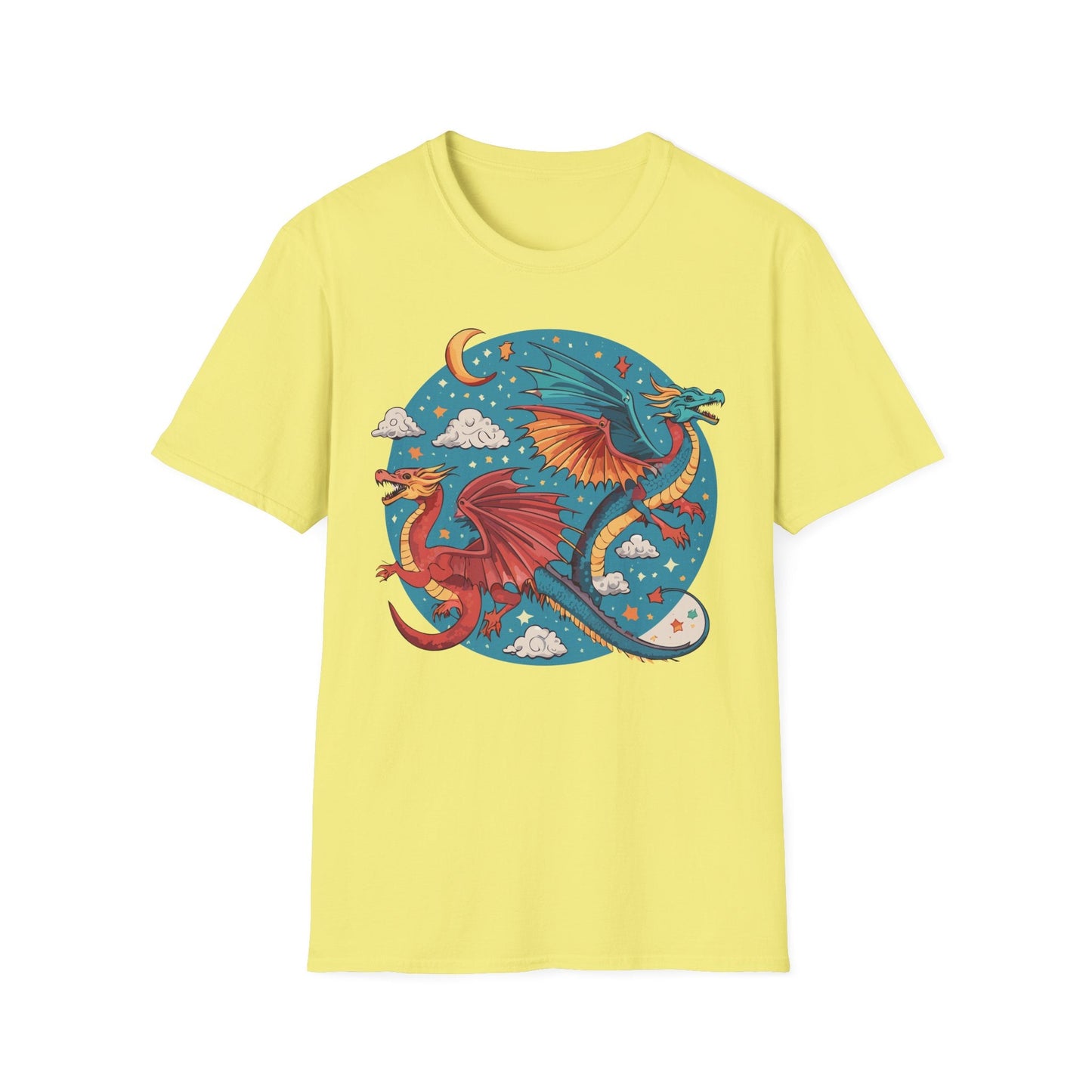 Dragon Graphic Unisex 100 Cotton Tee with Animal Artwork Design 16