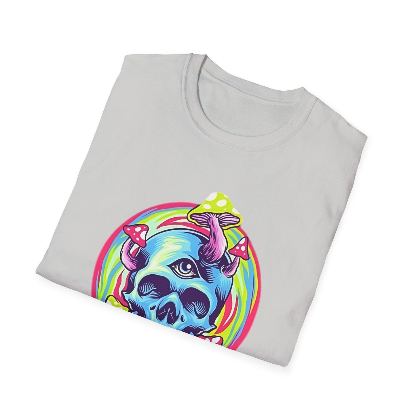Unisex Skull Tee Shirt With Skeleton Design Cotton Softstyle 64000 T Shirt Premium Cotton Tee