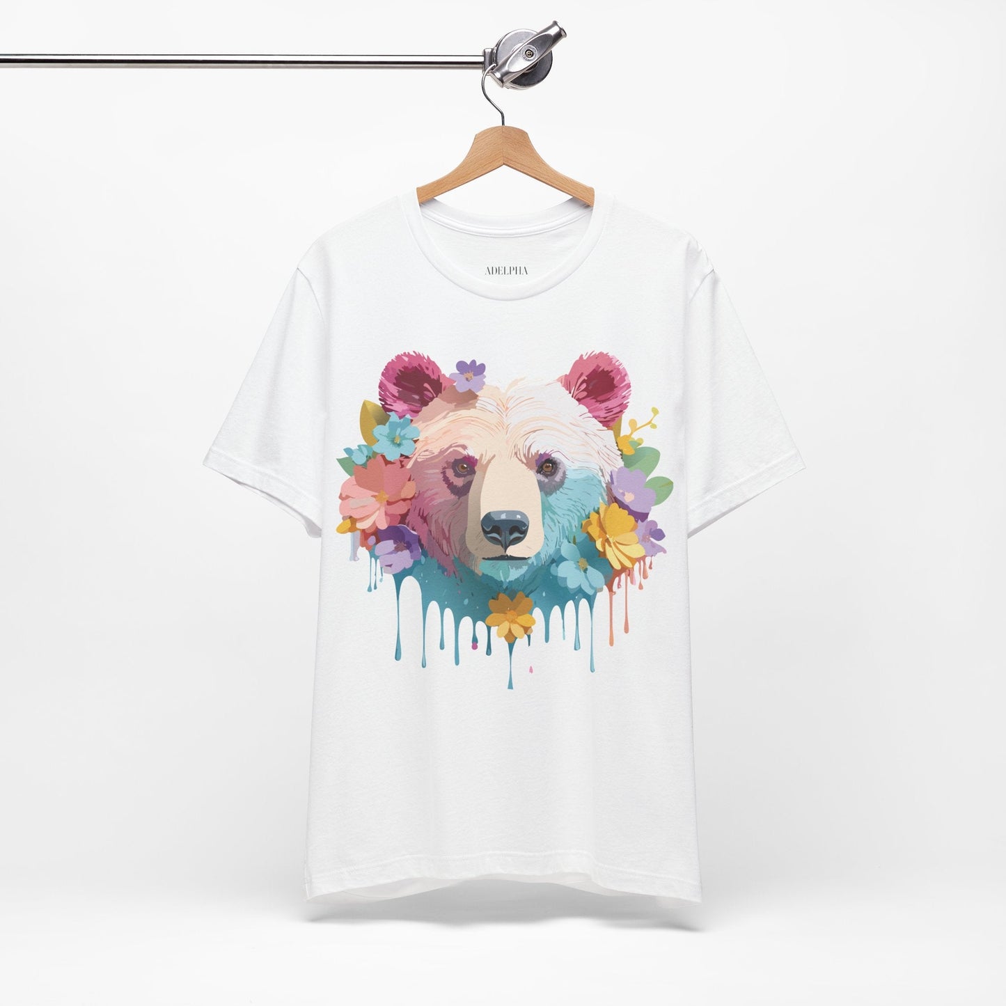Bear Graphic Tee By Adelpha Unisex Short Sleeve Shirt Vintage Inspired Artwork
