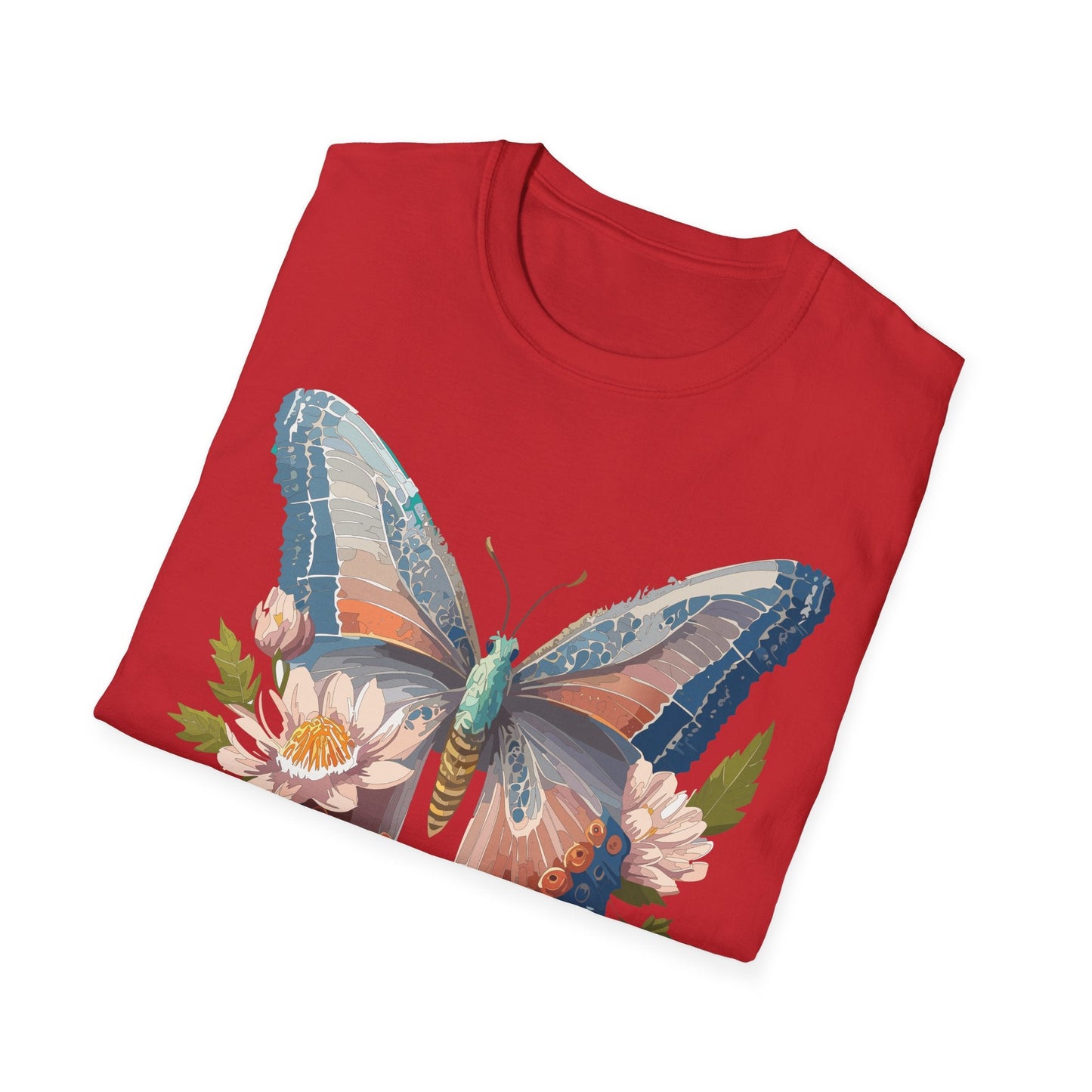 Butterfly Shirt Unisex T Shirt Monarch Design Softstyle 64000 Ring Spun Cotton Tee