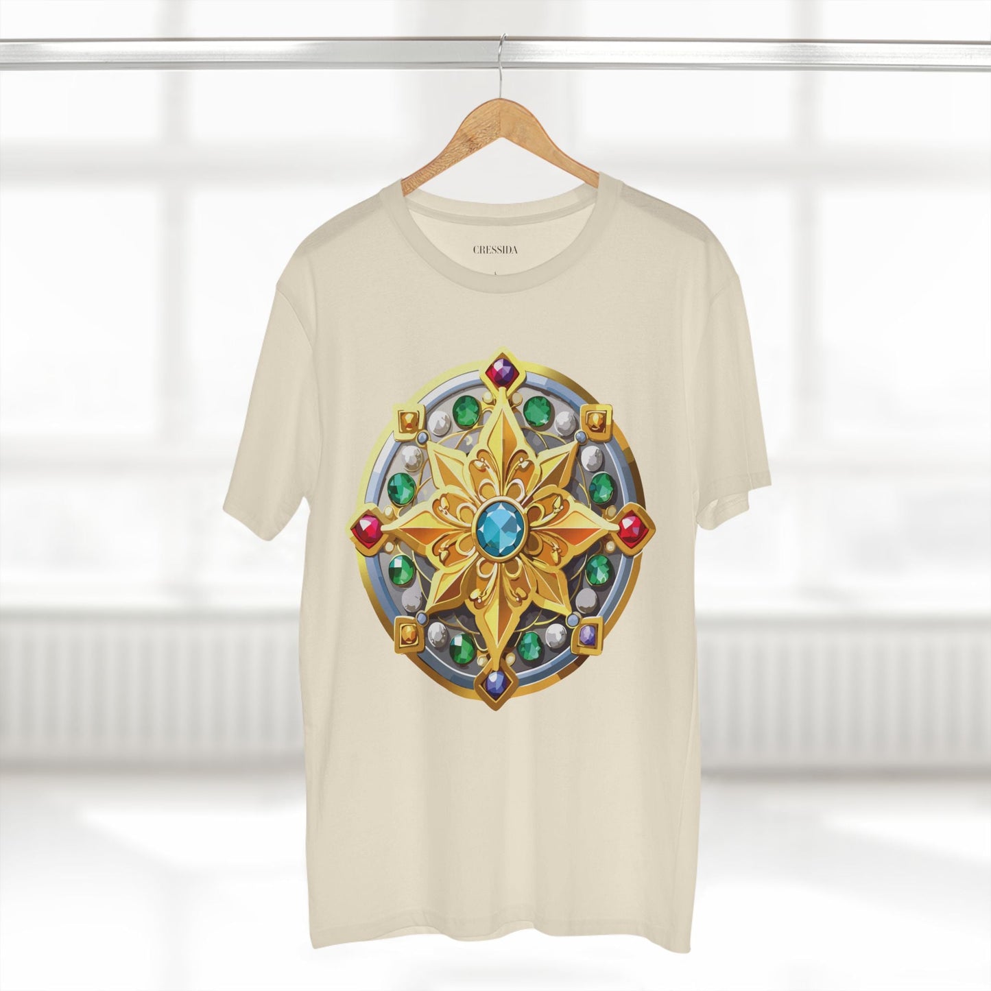 Medallion Graphic T-Shirt Unisex 100 Cotton With Gold Art Design Medal Tee 1