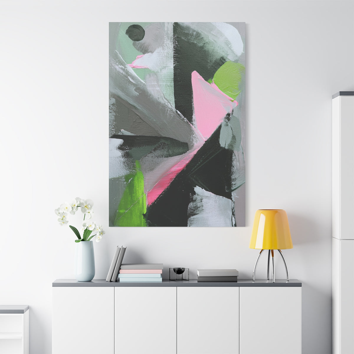 Abstract Geometric Painting Print Canvas 20x24,20x30,24x30 24x32,24x36,30x40 32x48,36x48,40x60 Pine-Wood Inner Frame ABS-41