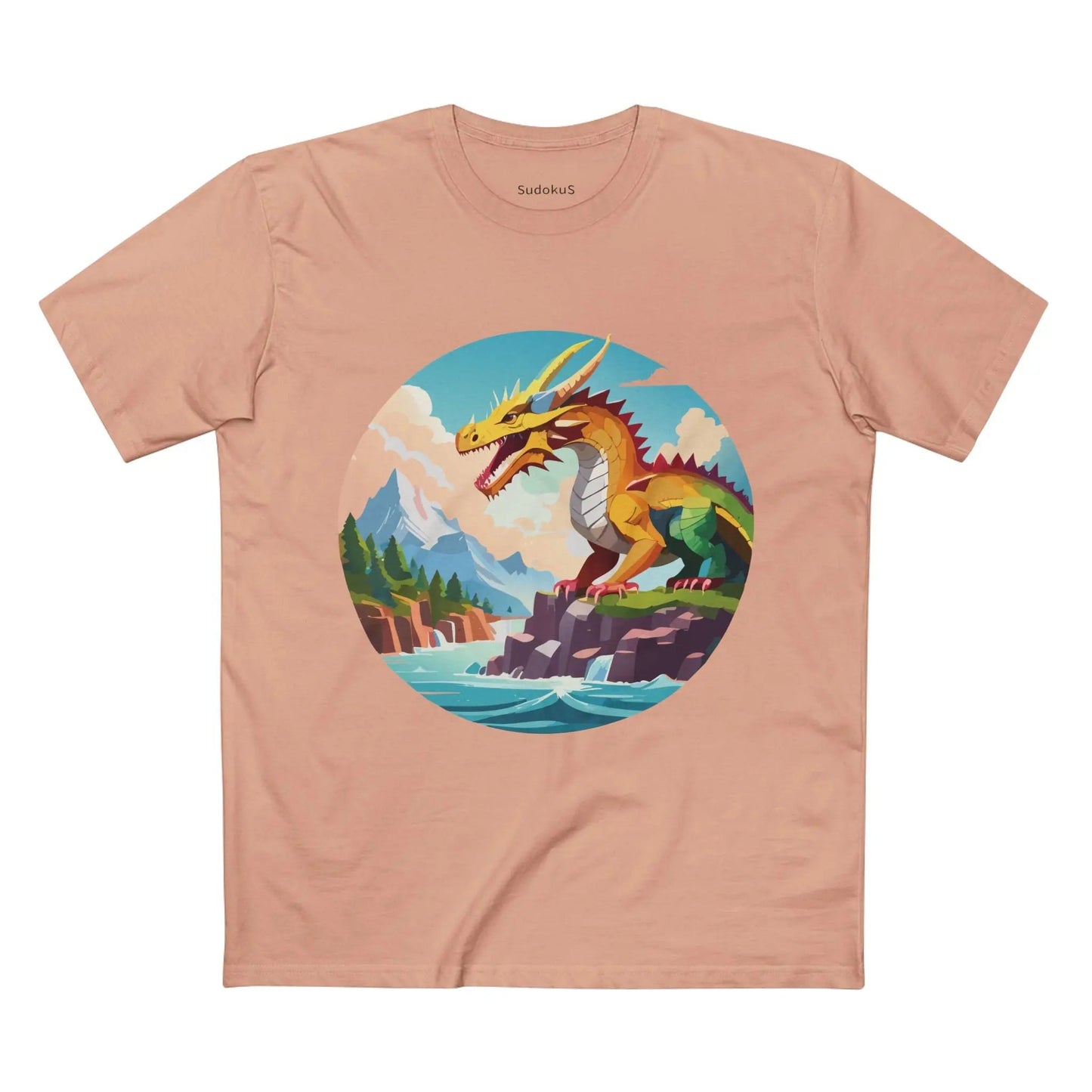 Dragon Graphic Unisex 100 Cotton Staple Tee 31