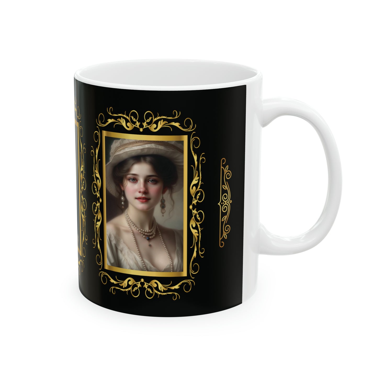 Tasse à café et à thé avec portraits antiques