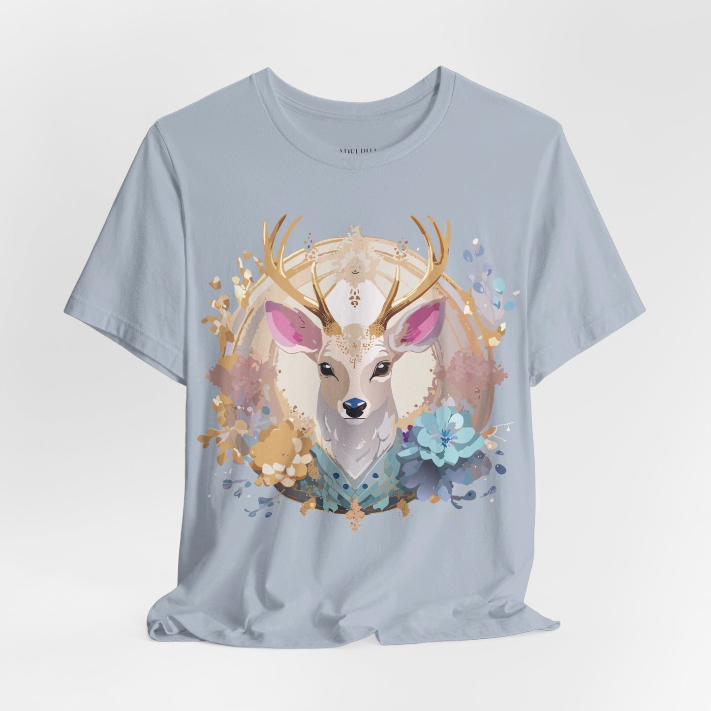 Medallion Graphic Unisex 100 Cotton Vintage Animal Medal Artwork Tee 68
