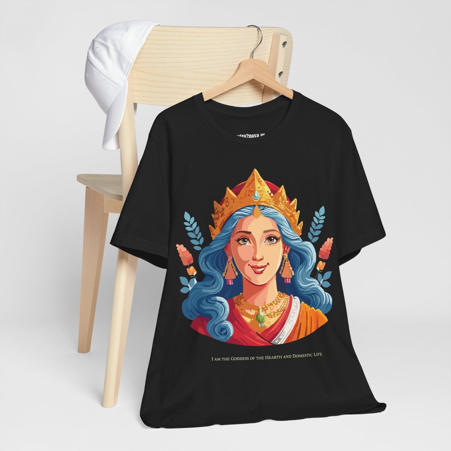 Goddess Graphic Cotton T Shirt Unisex Jersey Short Sleeve Original Art by Retro2Nova