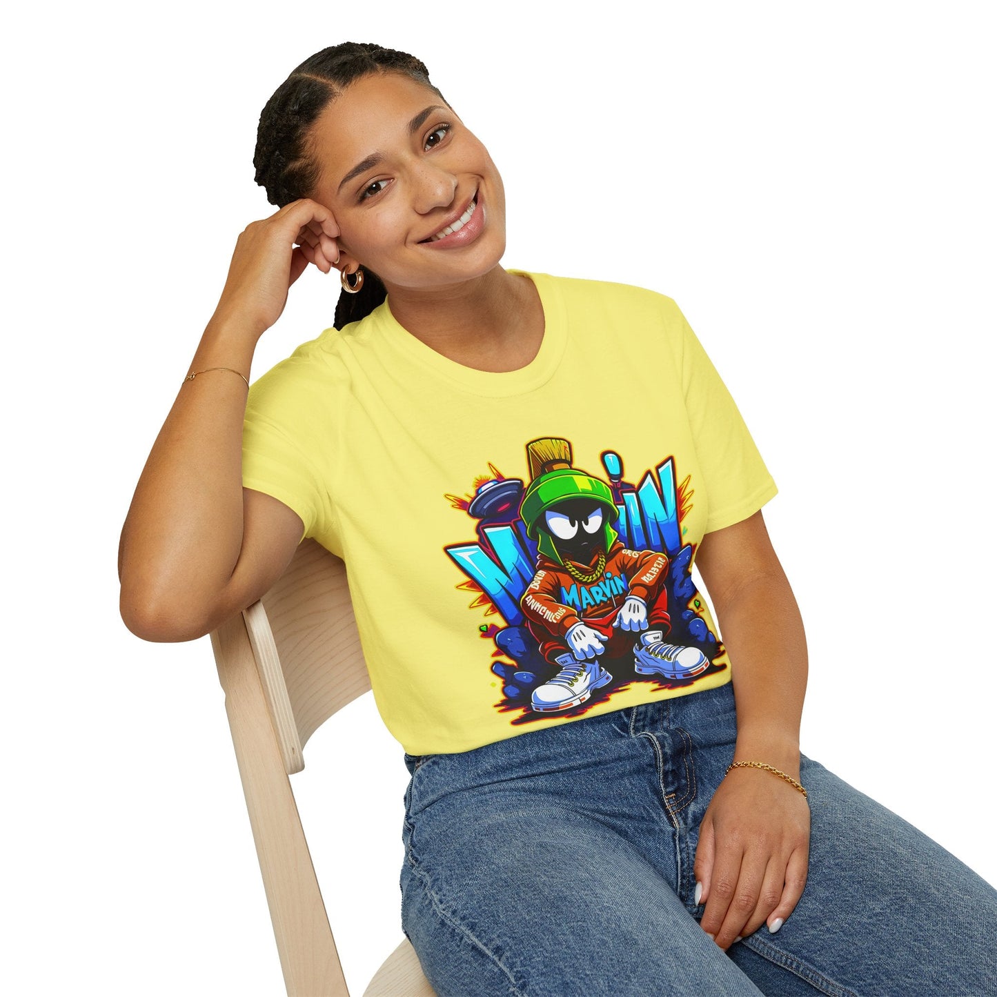 Unisex Cartoon T Shirt With Funny Animals Animation Graphic Gildan Softstyle 64000