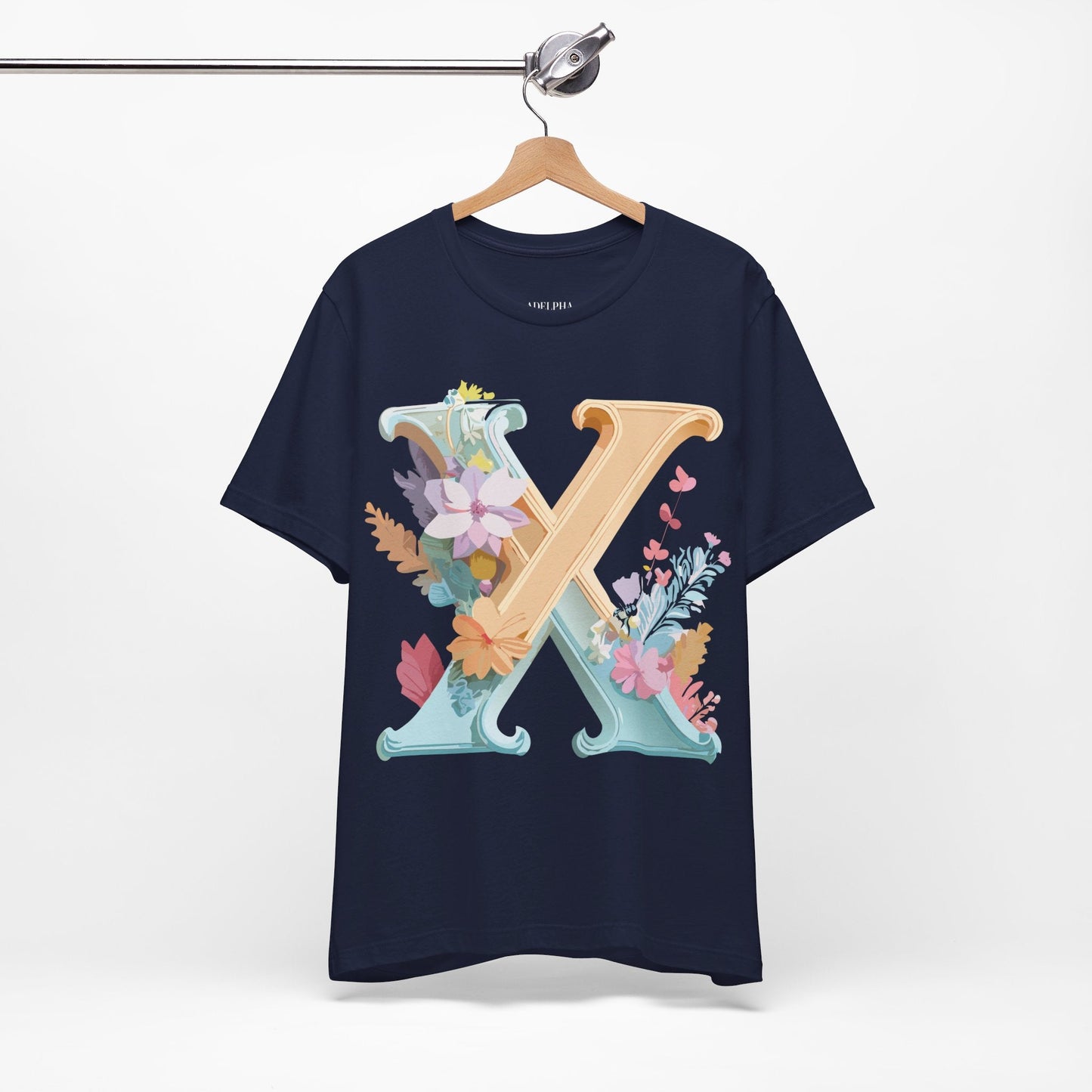 Letter X  Graphic Tee Unisex Vintage Inspired Artwork Comfort