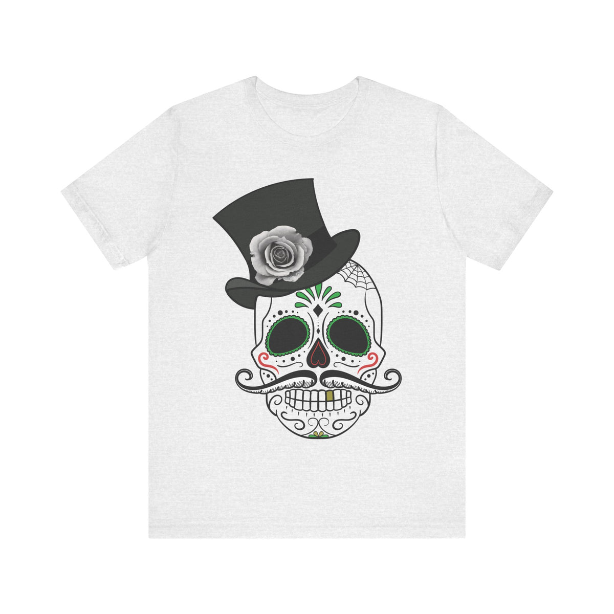 Camiseta unisex de algodón con calavera