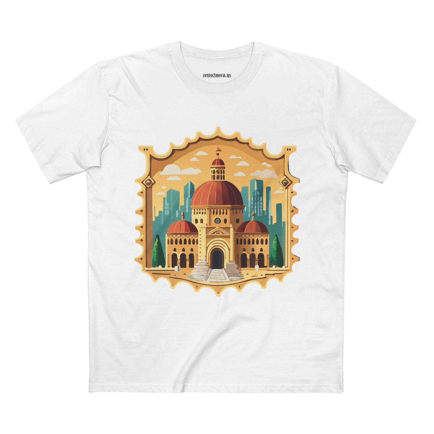 Stamp Shirt Postage Stamp Tee Unisex Premium Cotton With Original Art Design From Retro2Nova