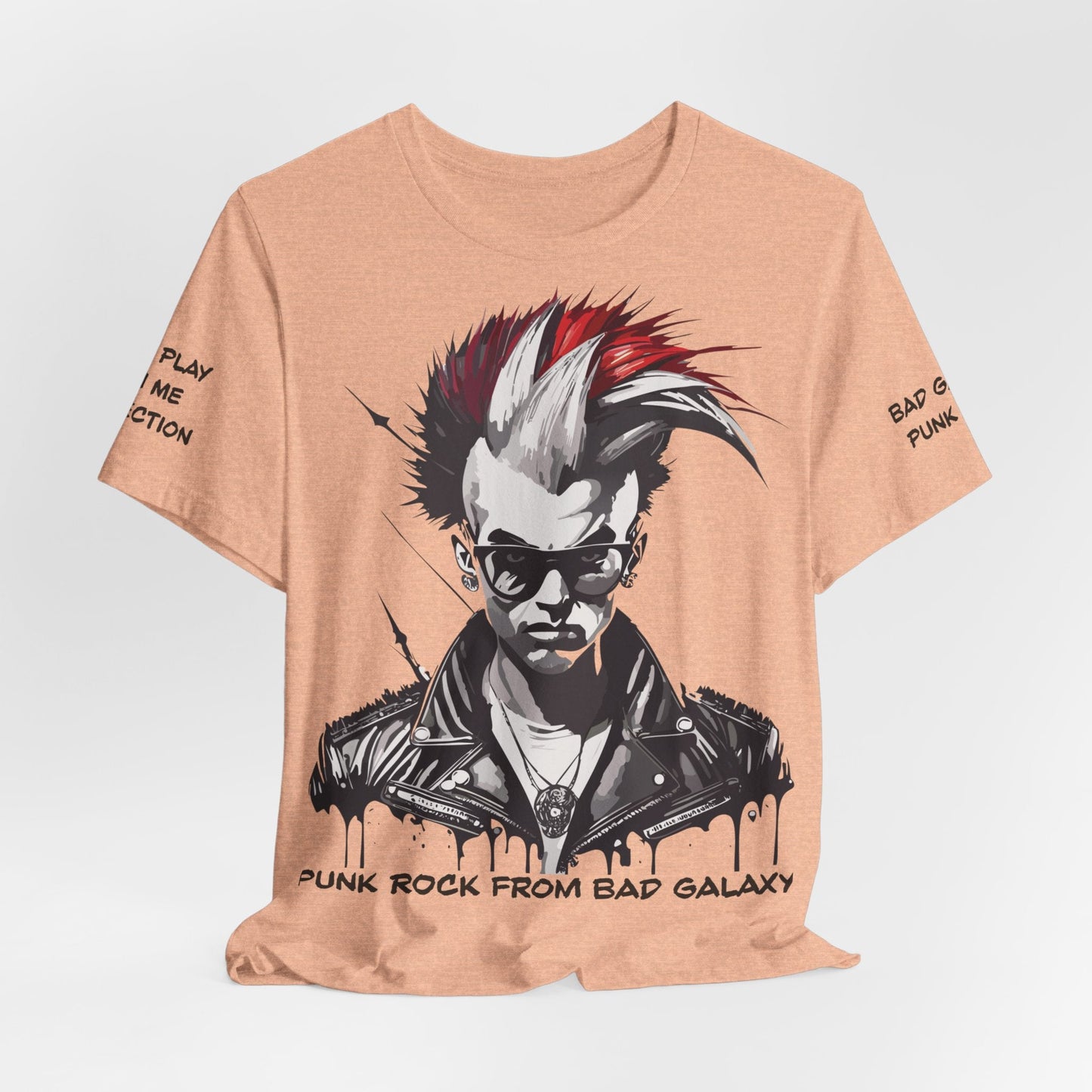Punk Rock Tee Shirt From Bad Galaxy Made To Order 100 Cotton Free Shipping Eco Friendly Inks