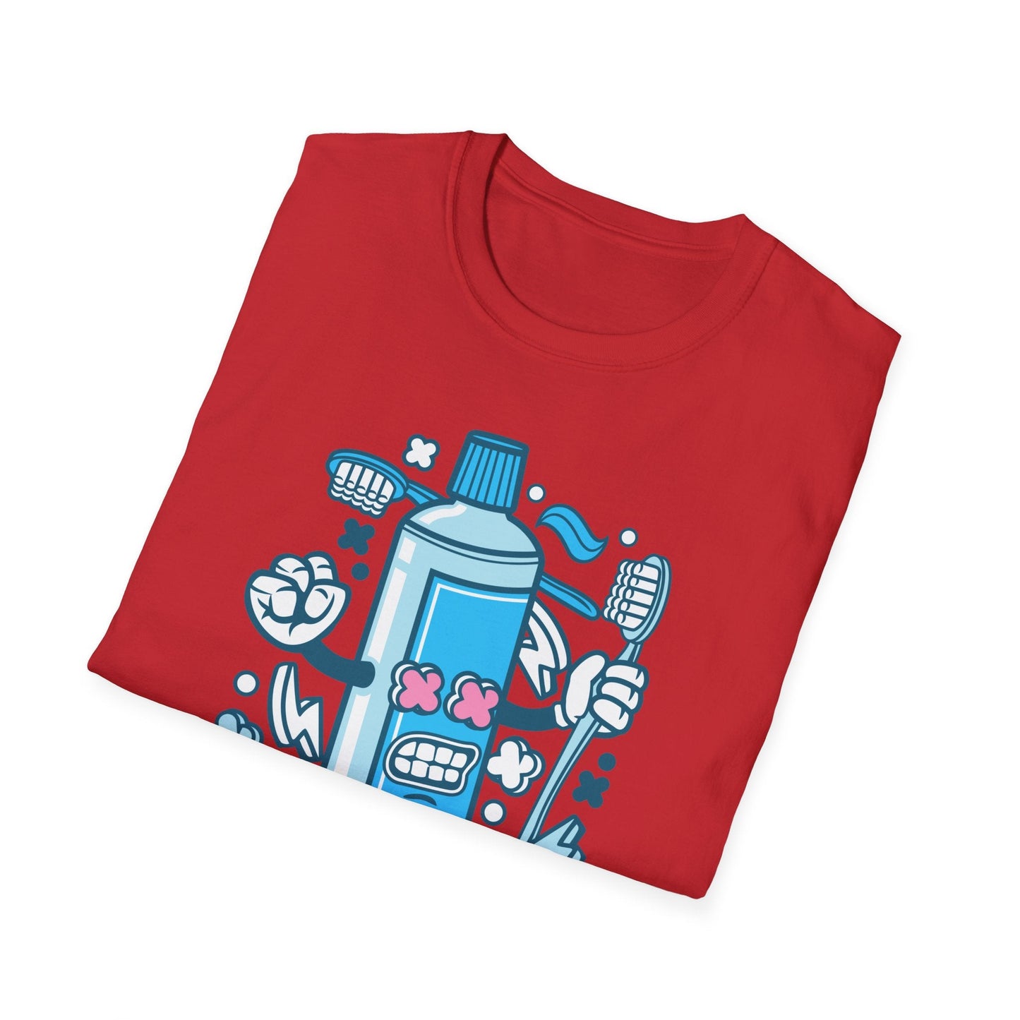 Cartoon Animation T Shirt Unisex Gildan Softstyle 64000 Tee With Fun Art Design Artwork