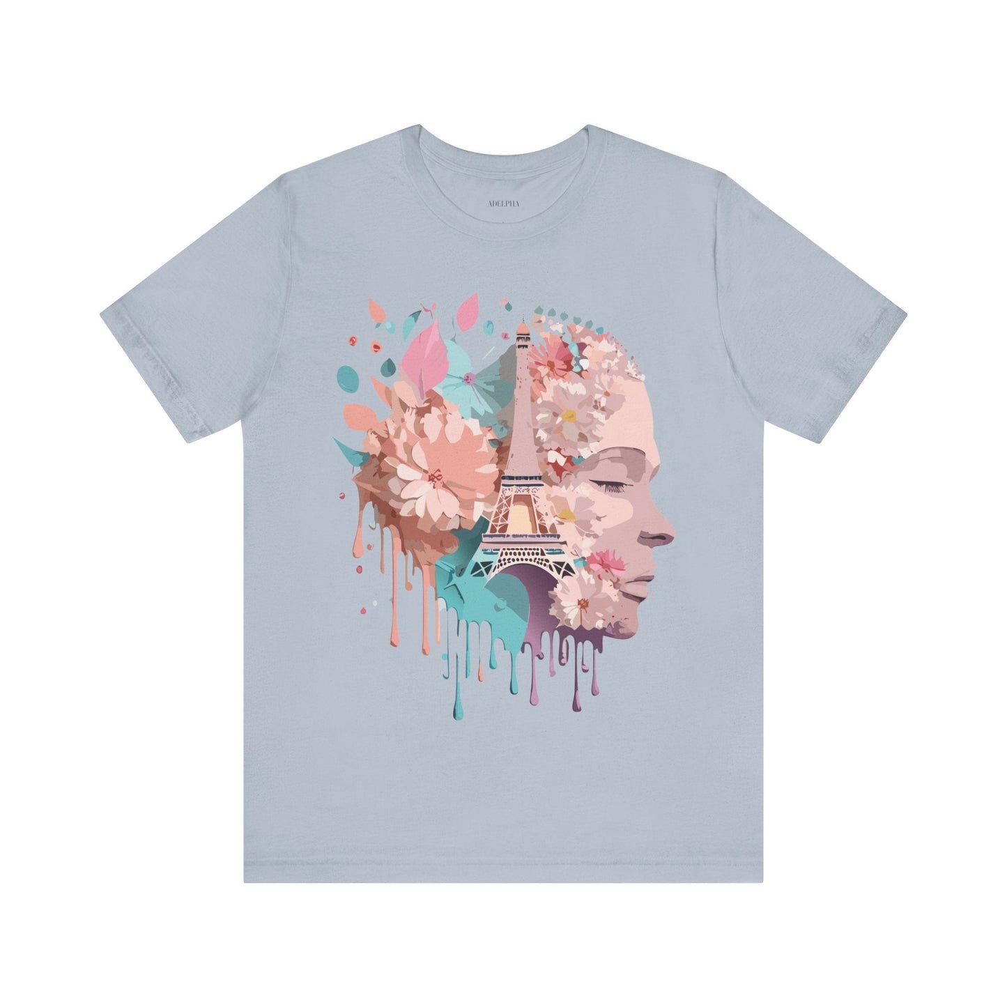 Paris Tourist Shirt Unisex Graphic Tee Featuring Adelpha Vintage Art Design Premium Comfort