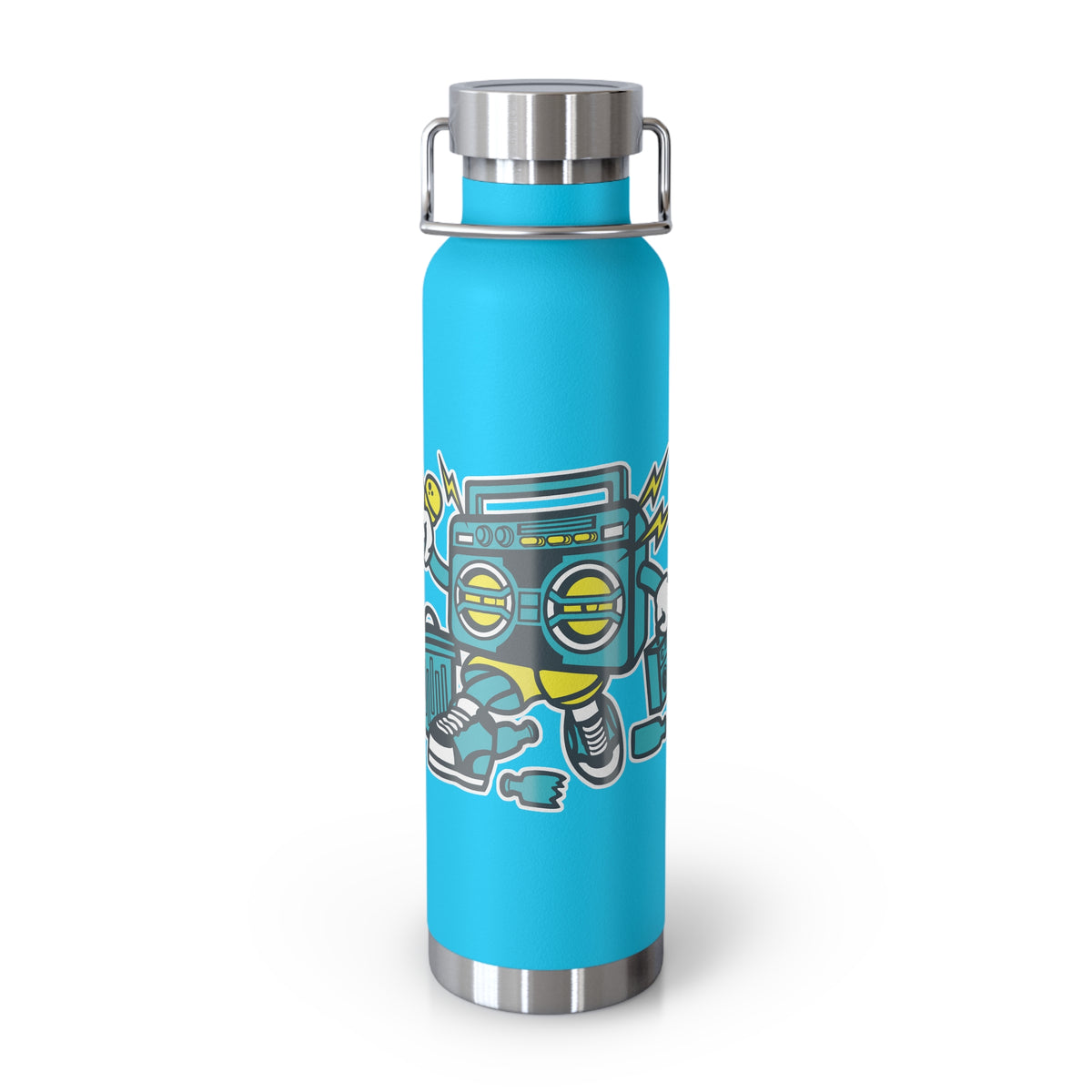 22oz Copper Insulated Water Bottle with Cartoon Design - CV6