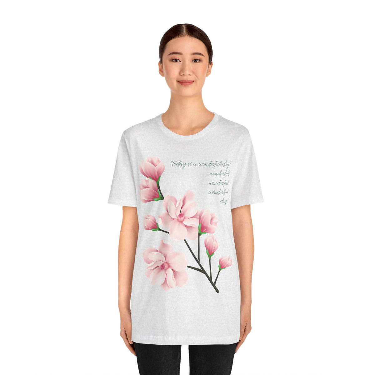 Floral Graphic Tee Shirt - Bella+Canvas Unisex 100 Cotton 55