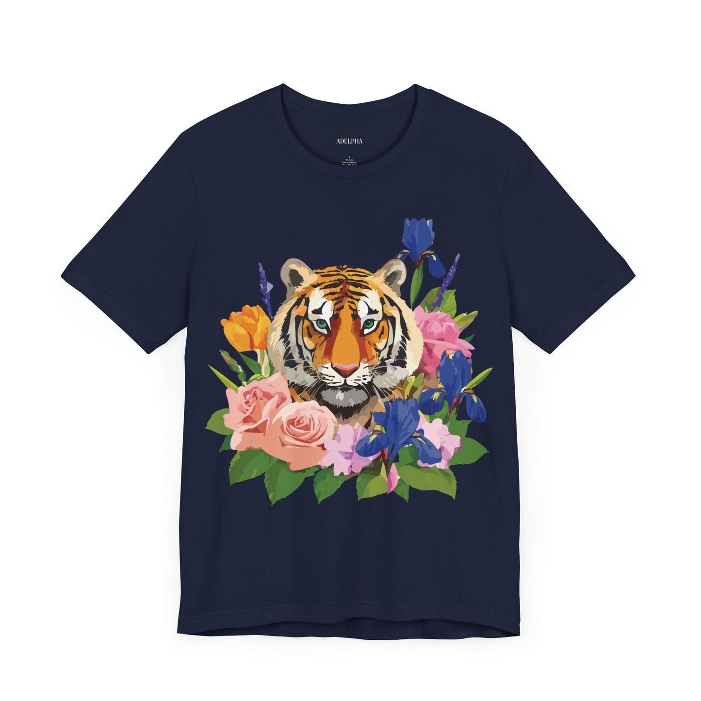 Tiger Graphic T Shirt Unisex Jersey Short Sleeve Art Design Tee Adelpha Vintage Inspired