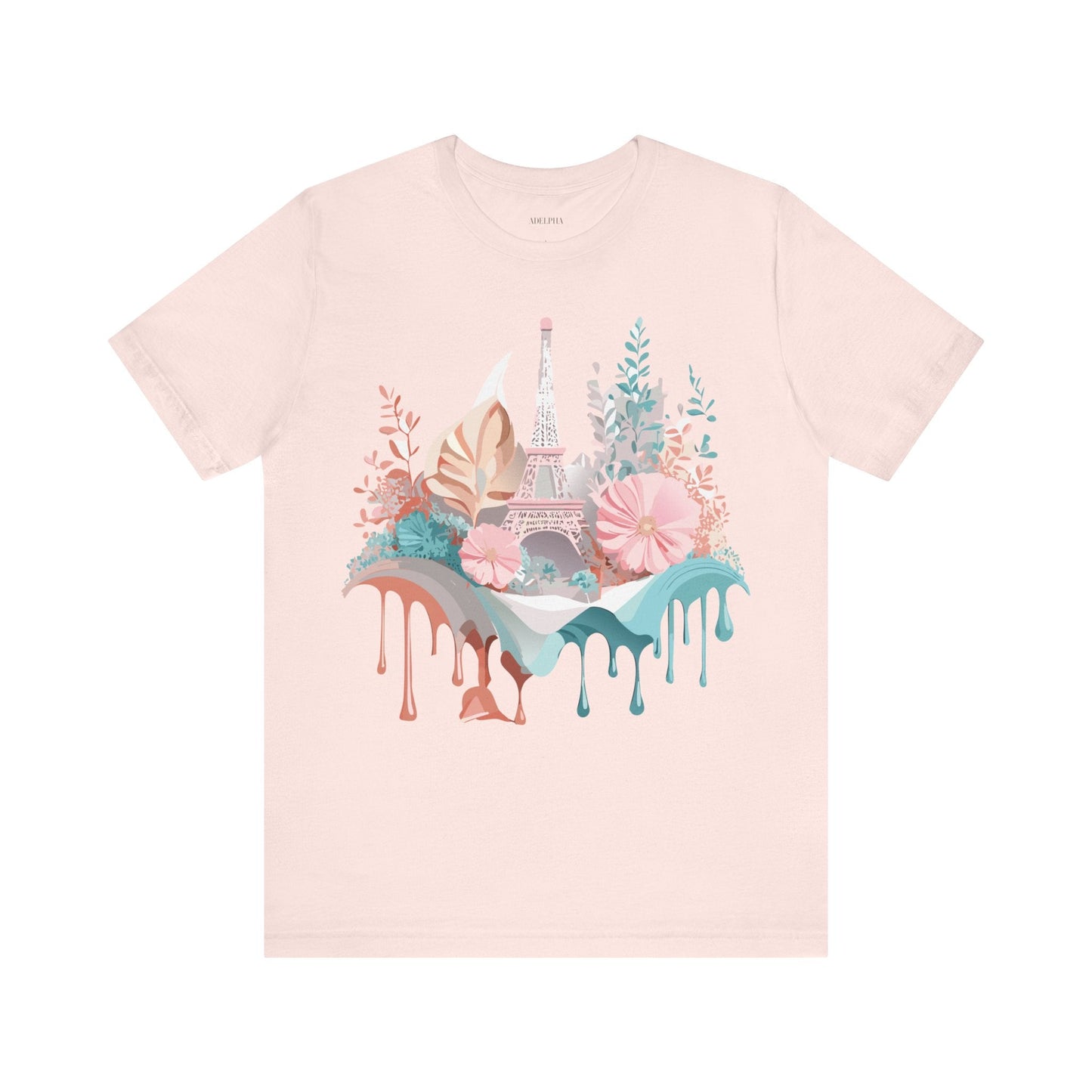 Paris Graphic Tee Unisex Short Sleeve Vintage Art Design Artwork