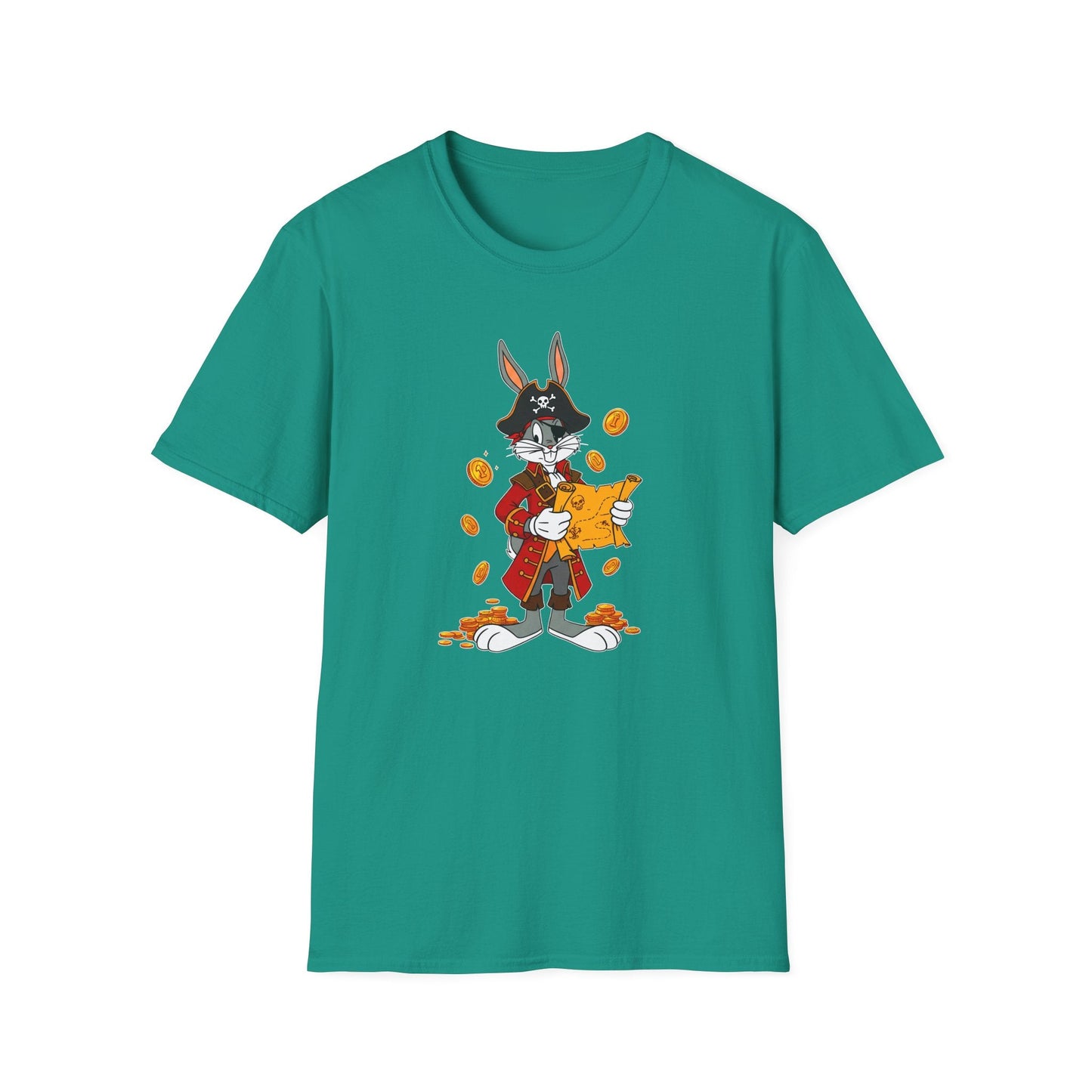 Cartoon Bunny Graphic Unisex Cotton Animal Animation Artwork Design Tee 30