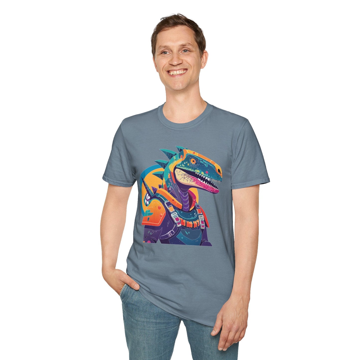 Unisex Alien Cosmos Shirt With Art Design Gildan Softstyle 64000 Short Sleeve Tee