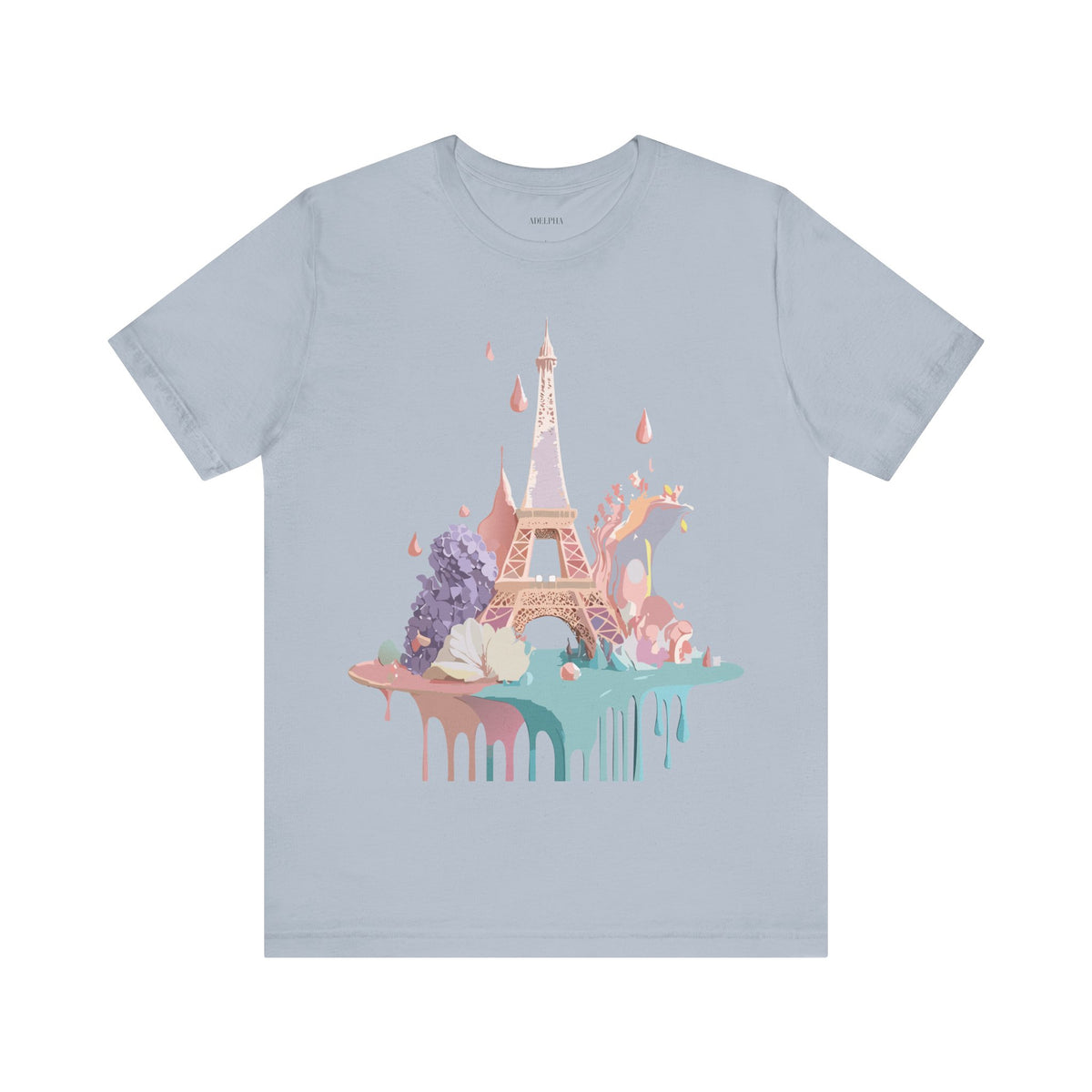 Paris Travel Tourist Graphic Design Unisex Bella+Canvas Cotton T-Shirt e321