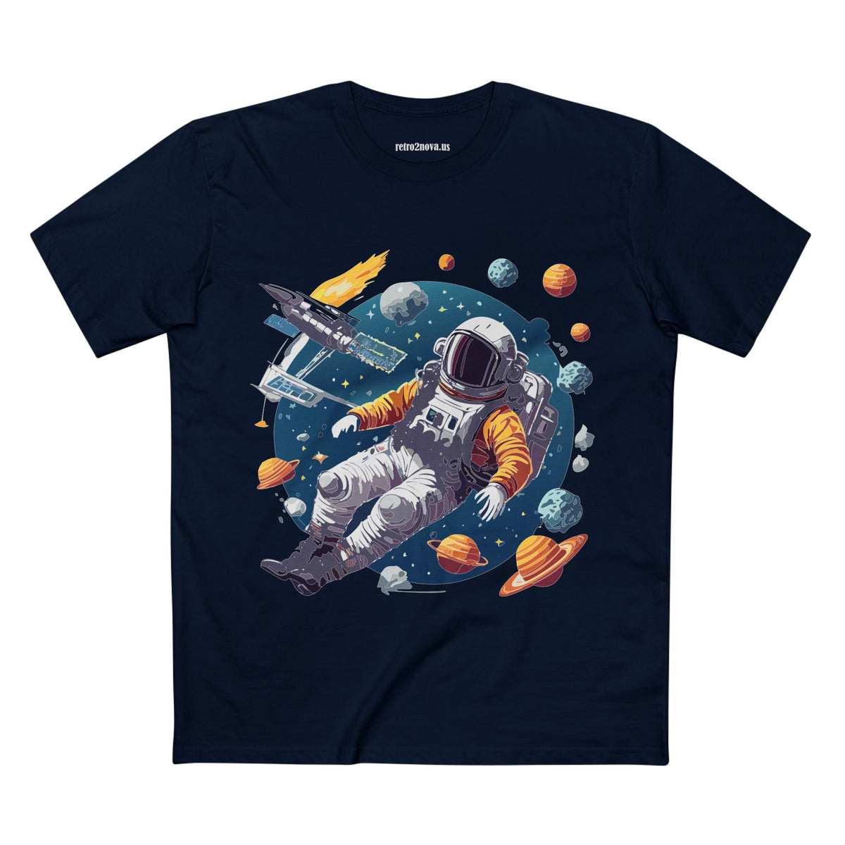 Cosmos Astronaut Graphic Tee Staple Unisex 100 Cotton Tee Shirt - CS-46