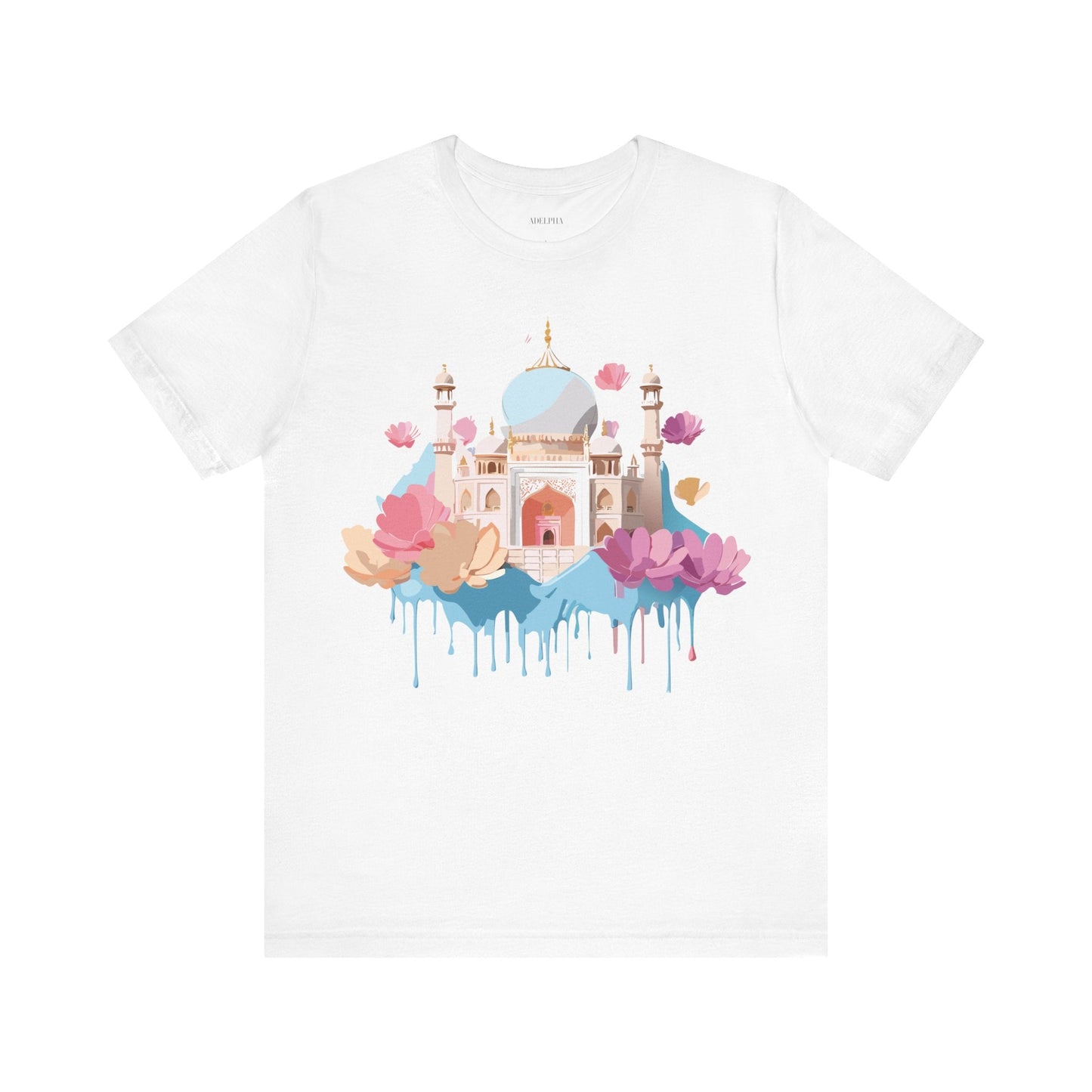 Tourist Shirt Taj Mahal Graphic Tee Unisex Short Sleeve Art From Adelpha Vintage Inspired
