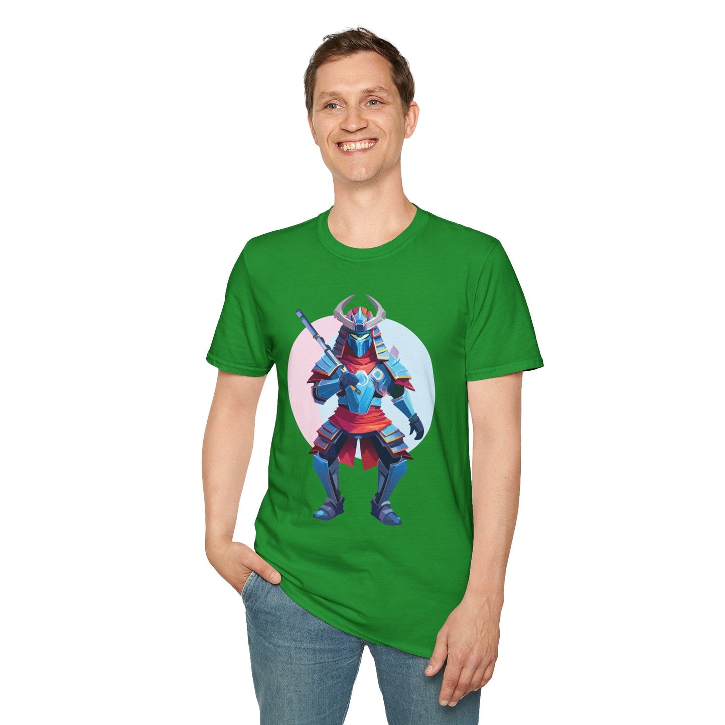 Samurai T Shirt Unisex Softstyle Tee Made From 100 Percent Ring Spun Cotton Gildan 64000